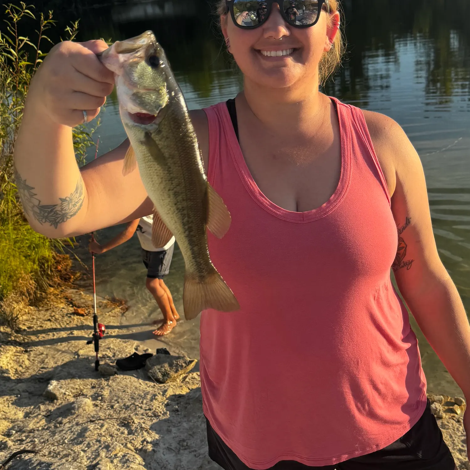 Largemouth bass caught on Fishbrain