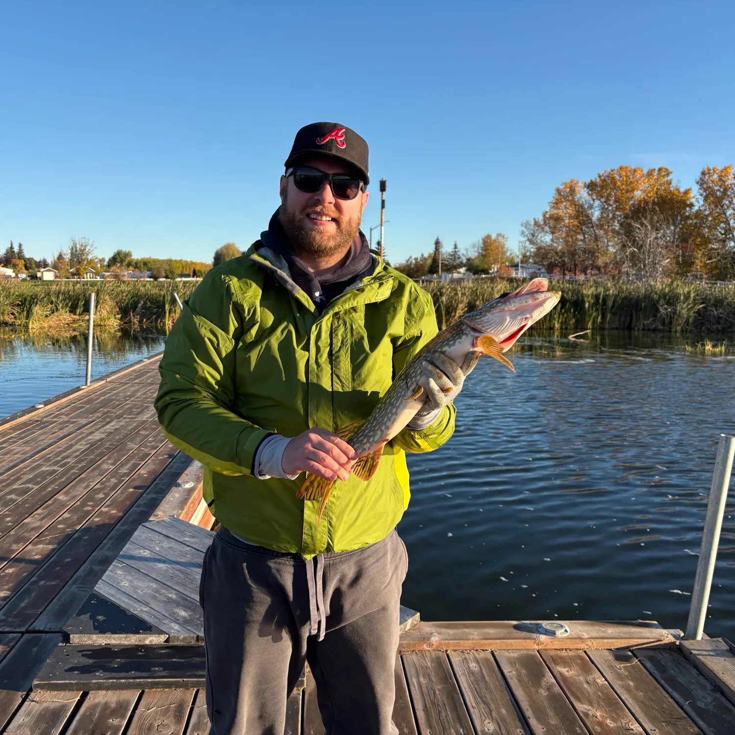 Northern pike caught on Fishbrain
