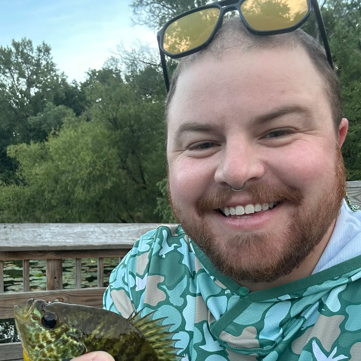 Pumpkinseed caught on Fishbrain