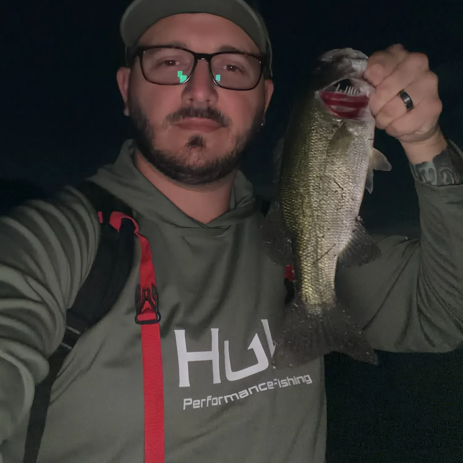 Largemouth bass caught on Fishbrain