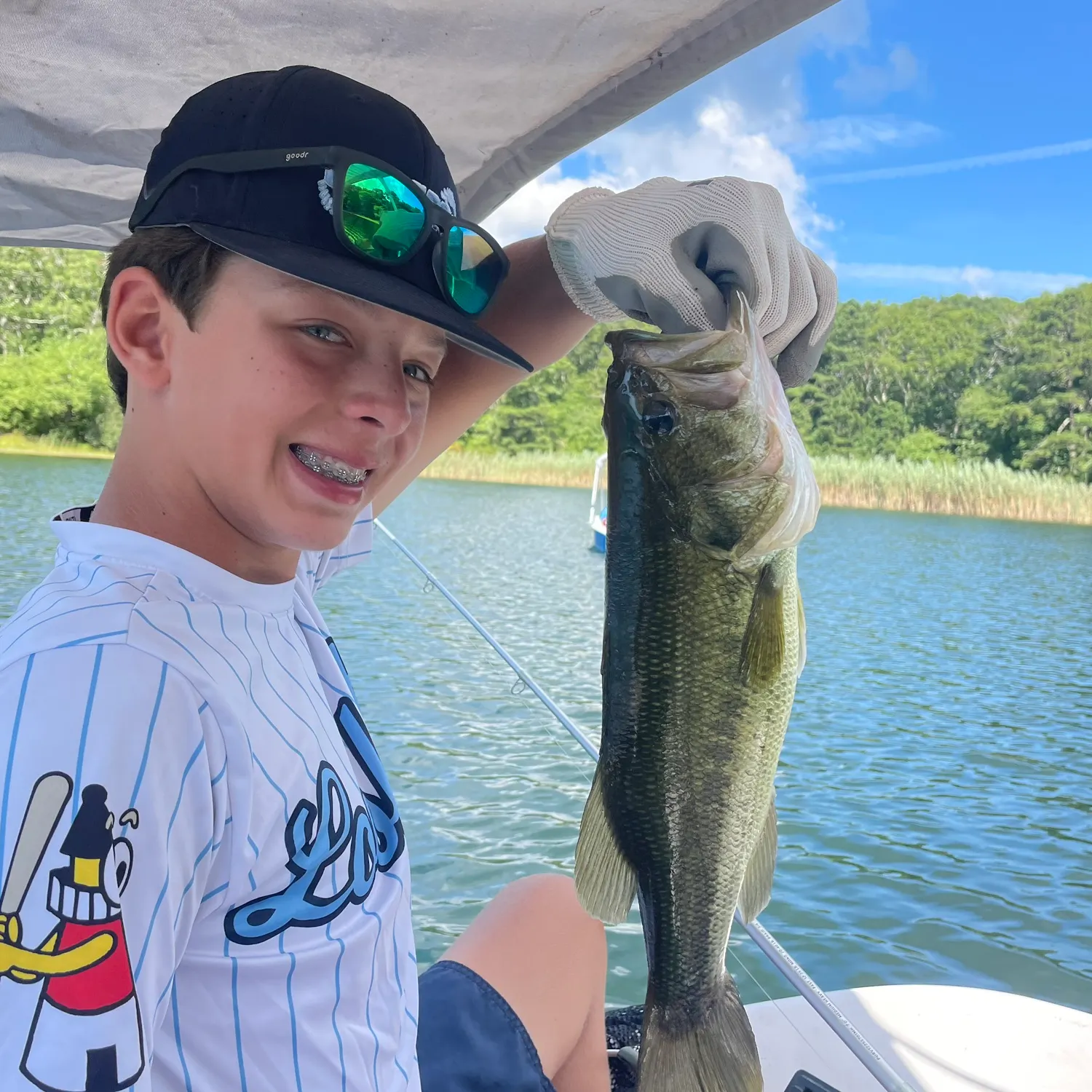 Largemouth bass caught on Fishbrain