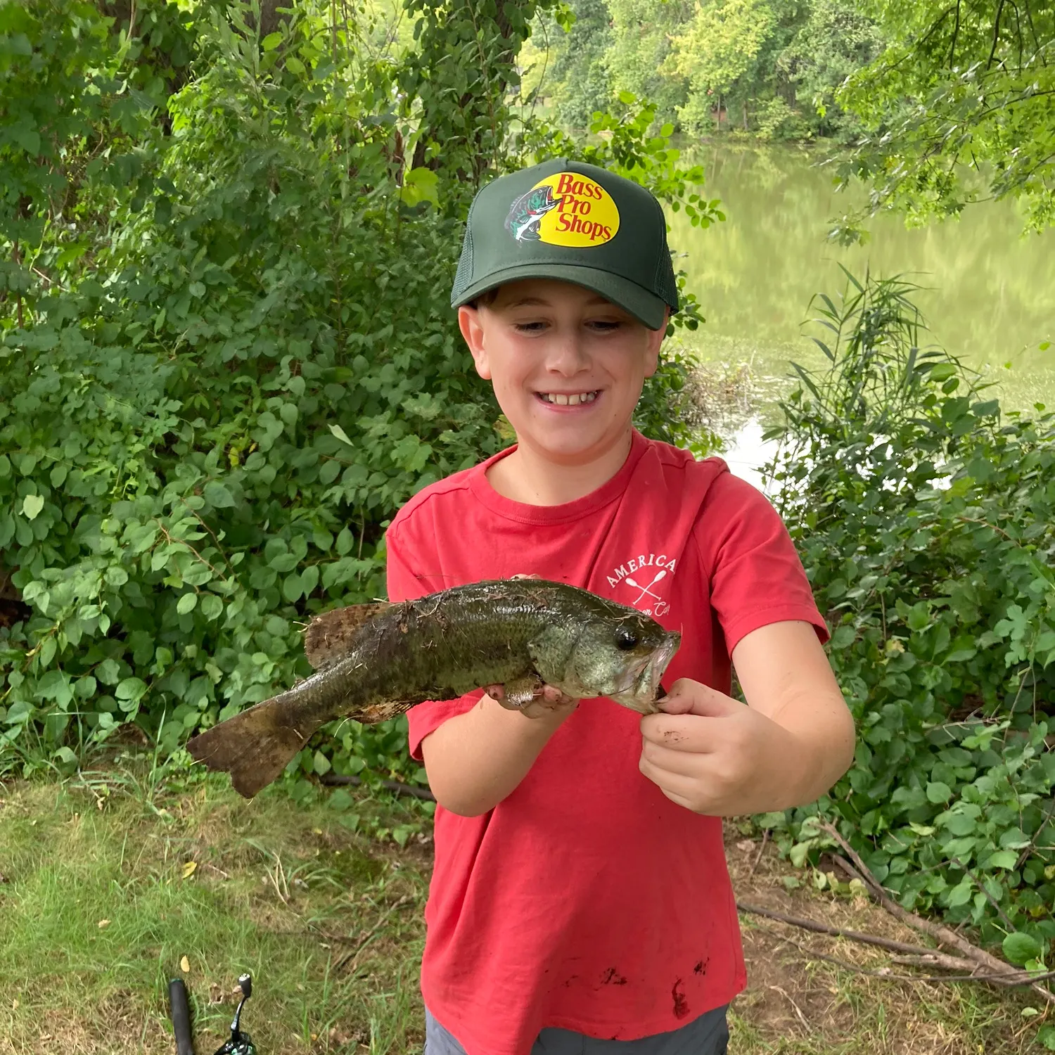 Largemouth bass caught on Fishbrain