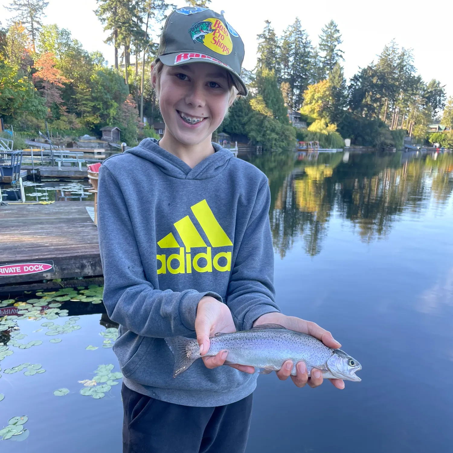 Rainbow trout caught on Fishbrain