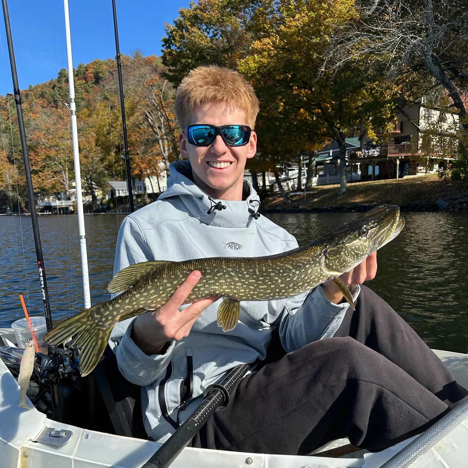 Northern pike caught on Fishbrain