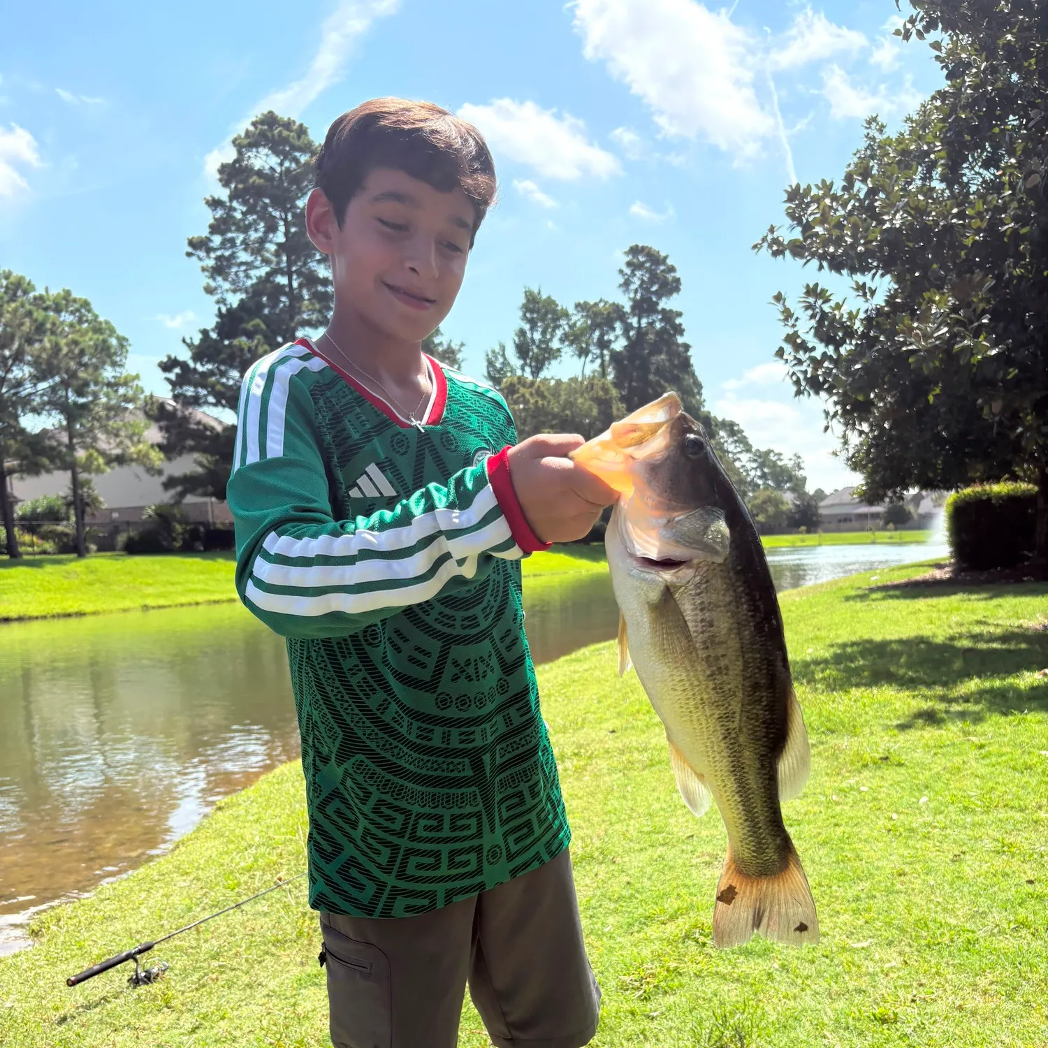 Largemouth bass caught on Fishbrain