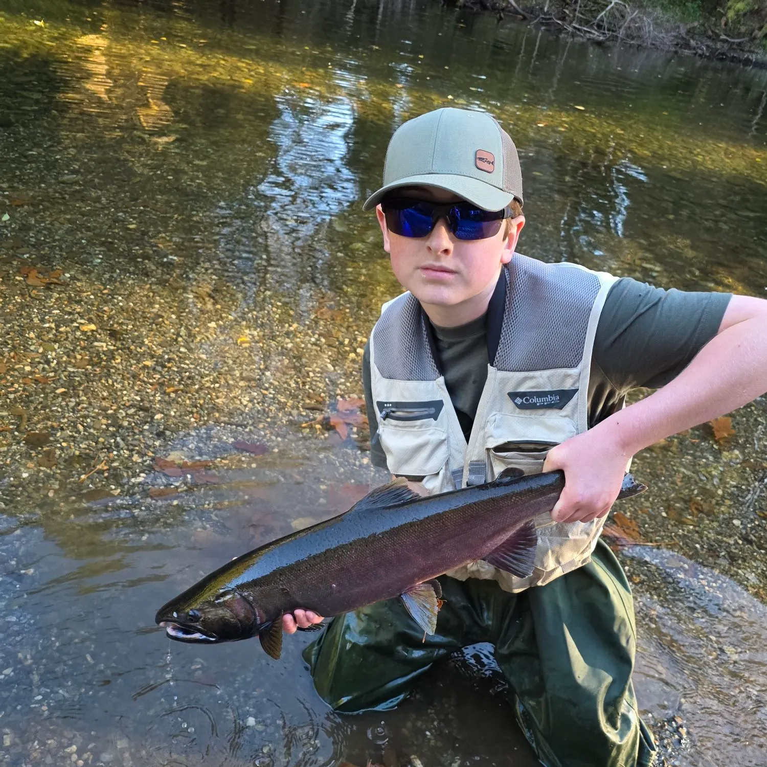 Coho salmon caught on Fishbrain