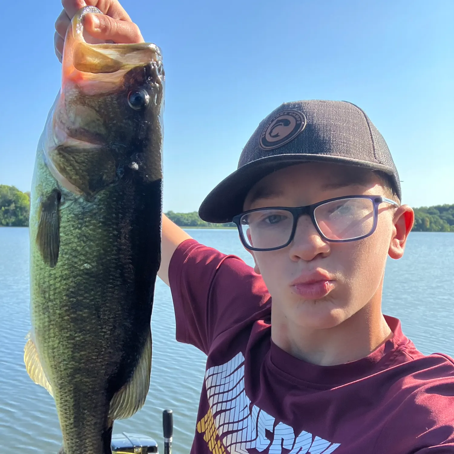 Largemouth bass caught on Fishbrain