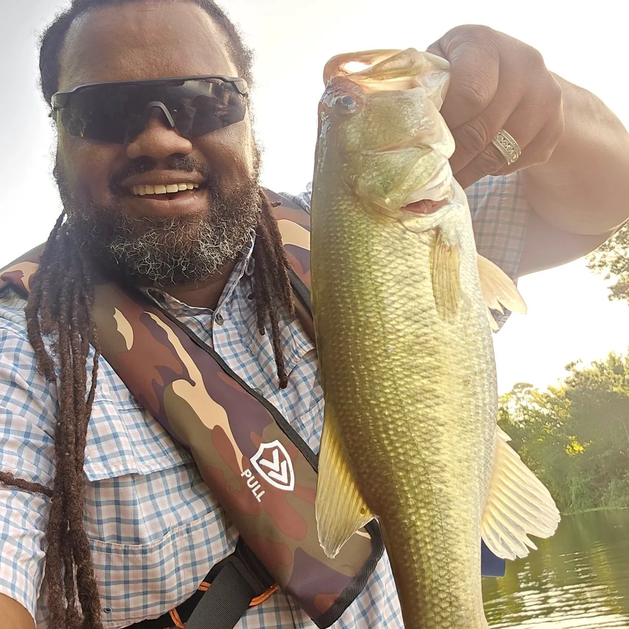 Largemouth bass caught on Fishbrain