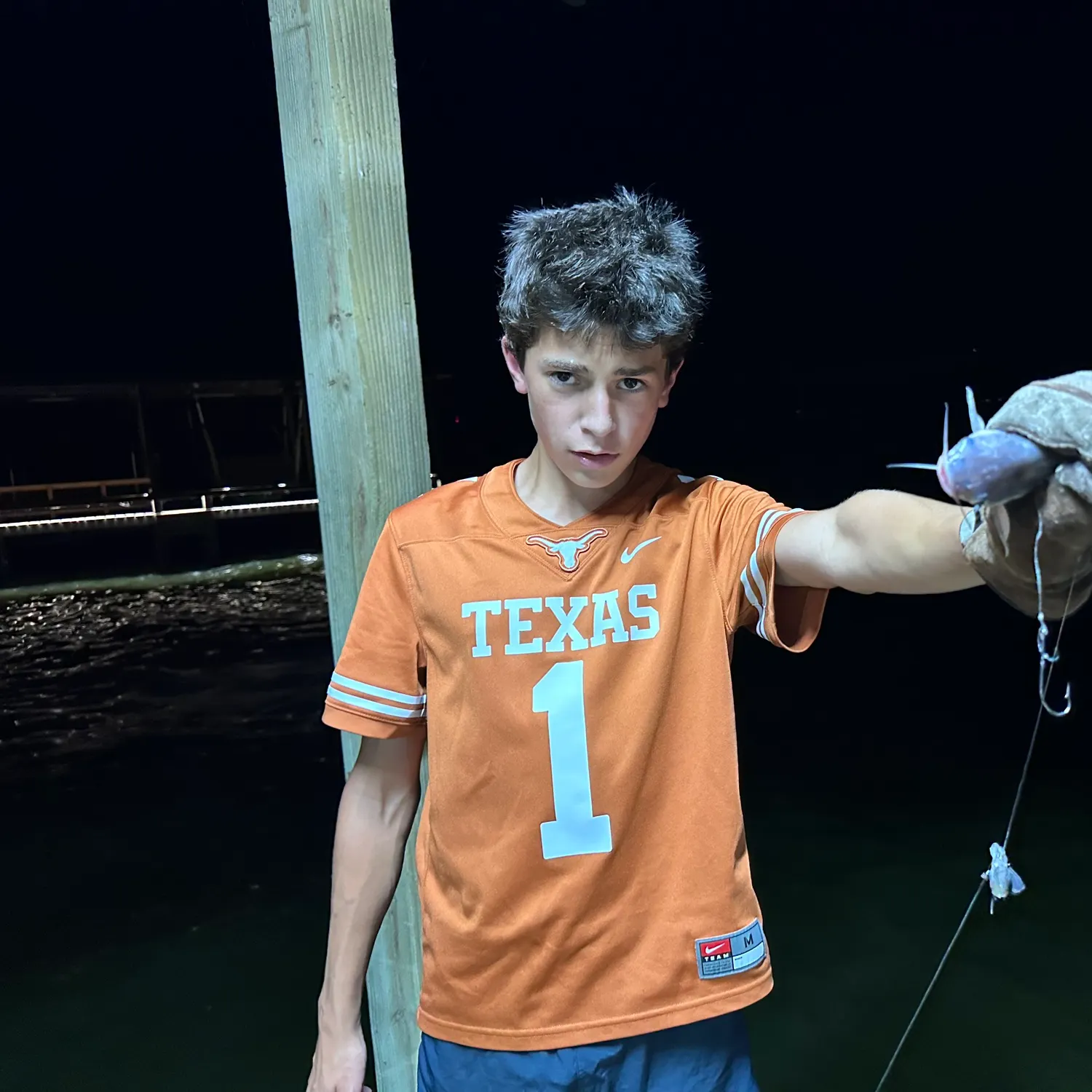 Blue catfish caught on Fishbrain