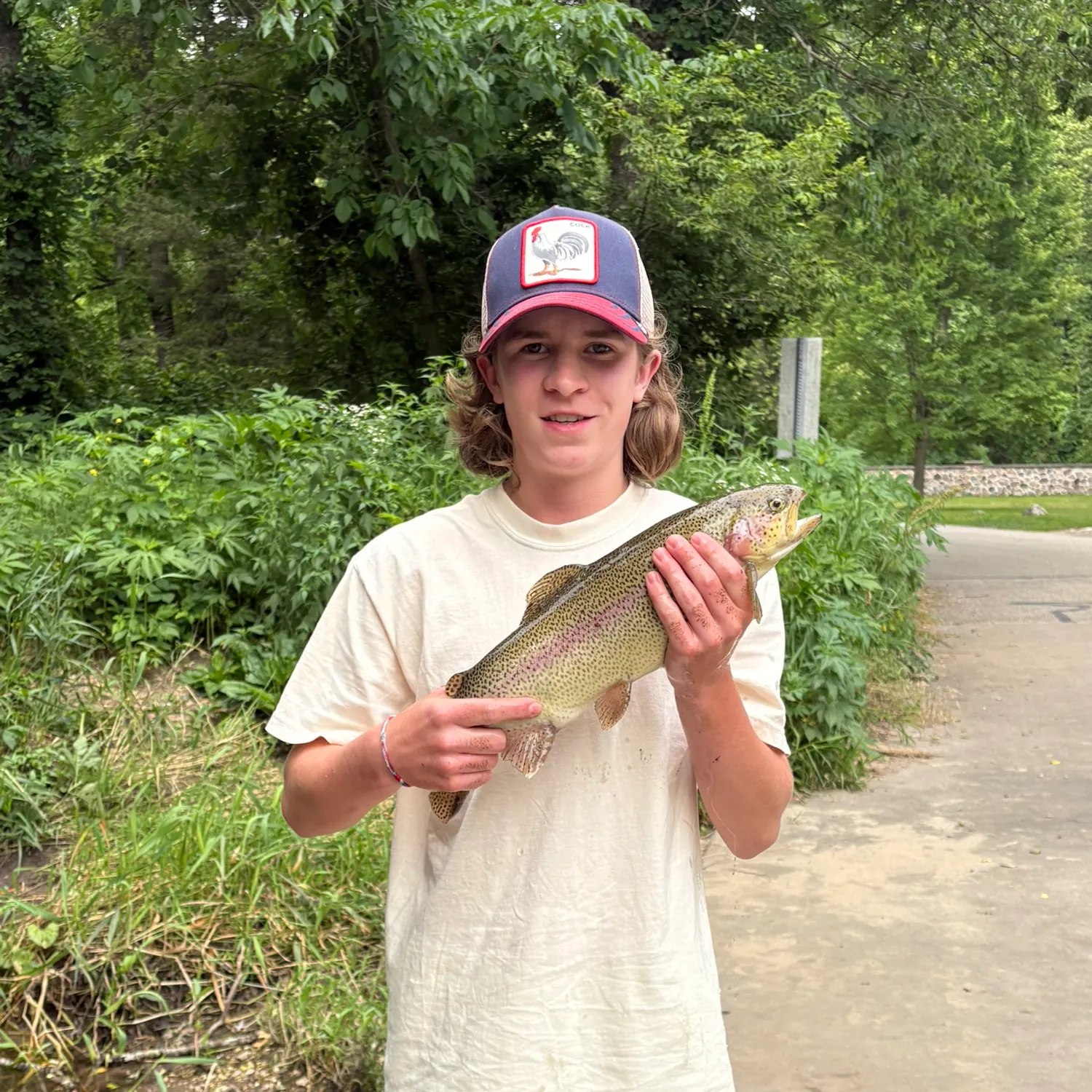 Rainbow trout caught on Fishbrain
