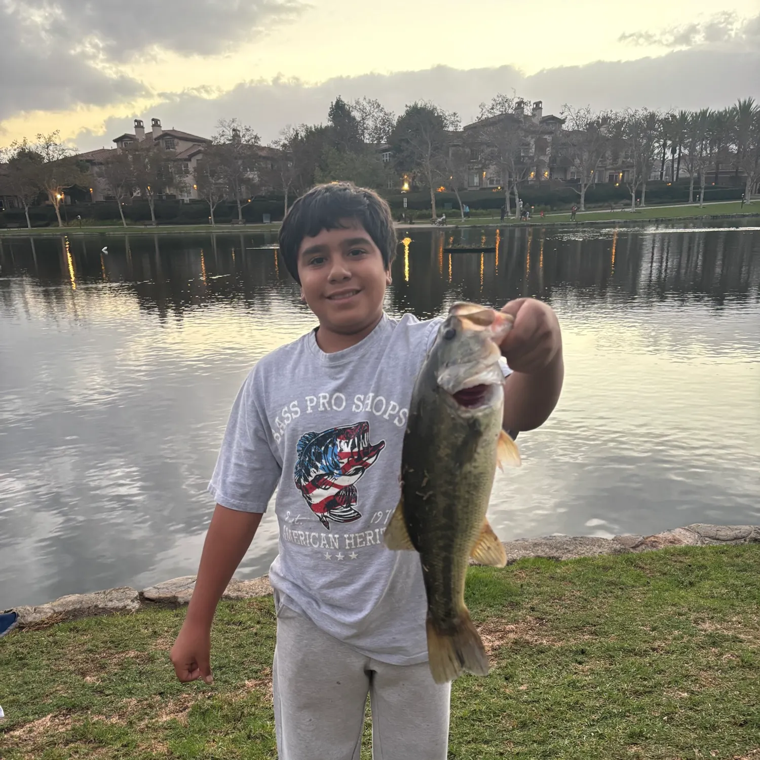 Largemouth bass caught on Fishbrain