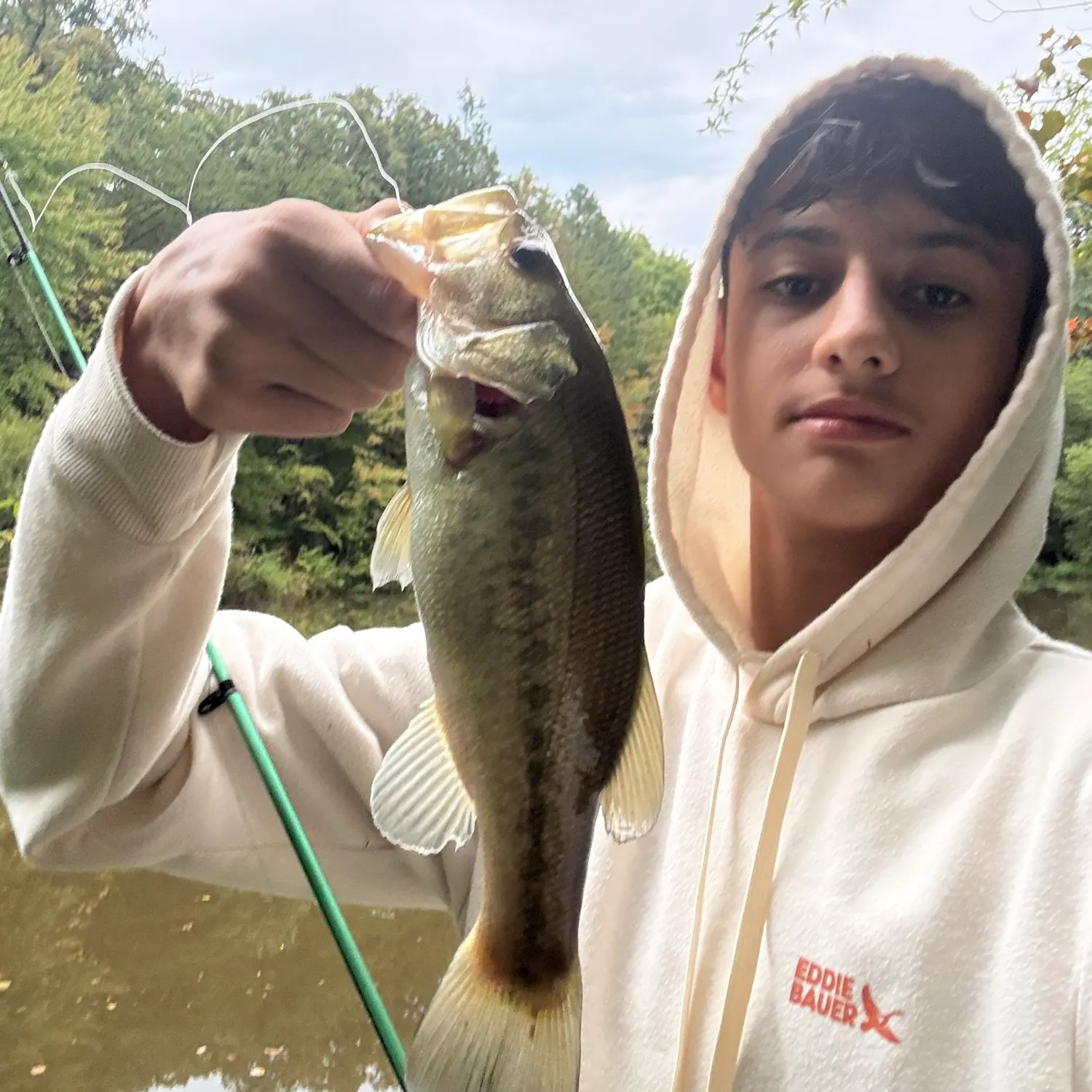 Largemouth bass caught on Fishbrain