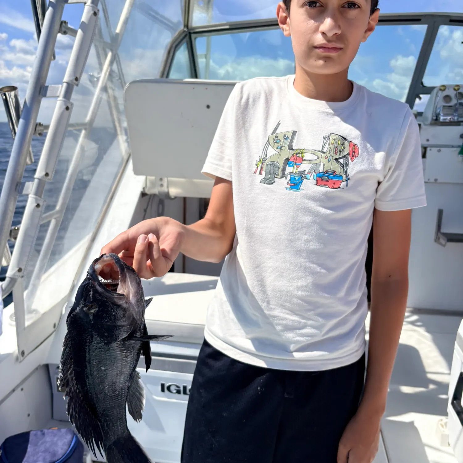 Black sea bass caught on Fishbrain