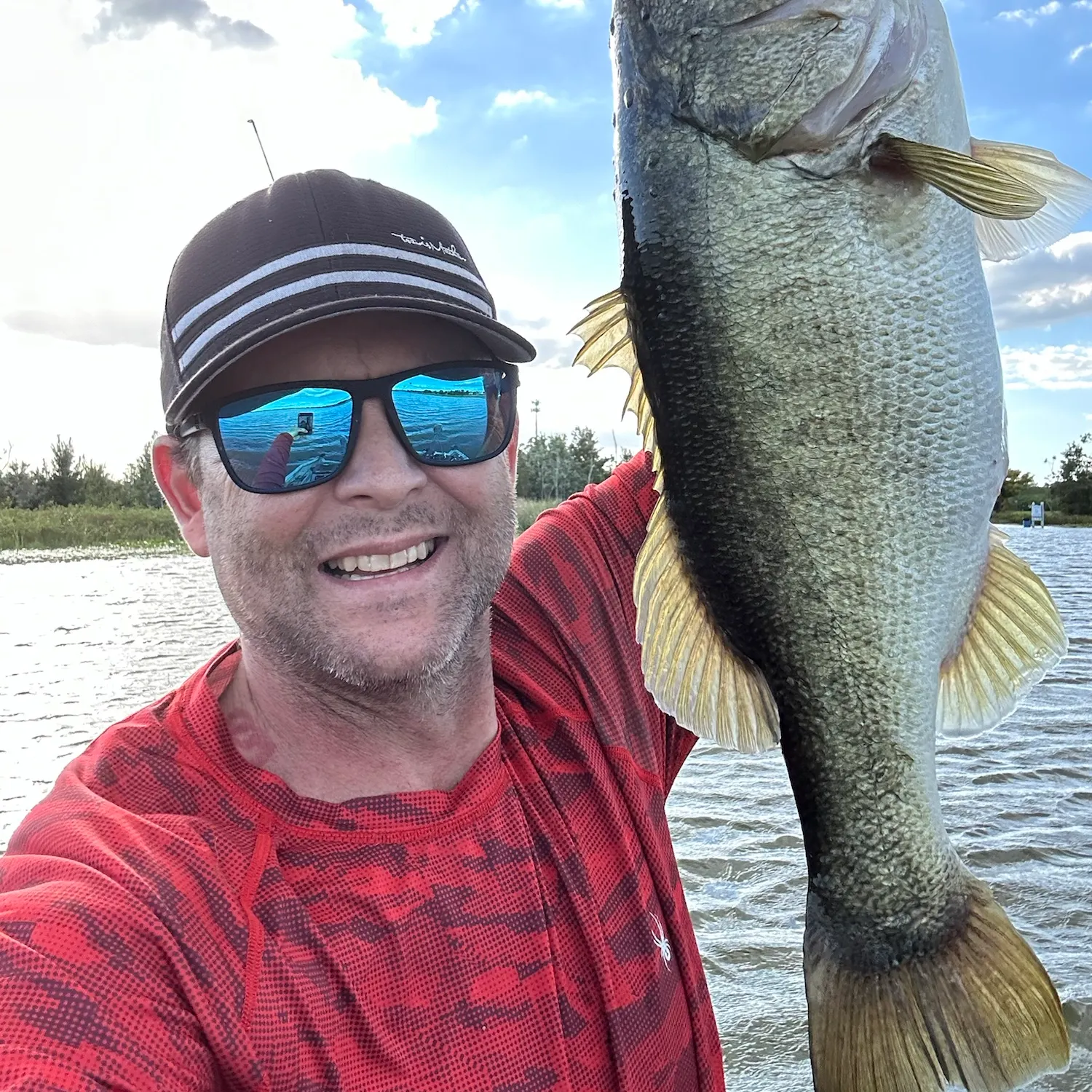 Largemouth bass caught on Fishbrain