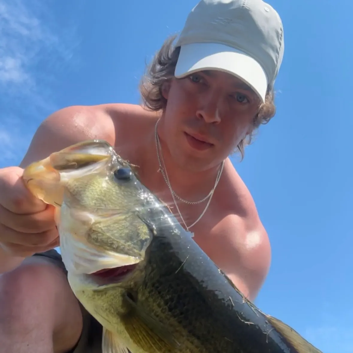 Largemouth bass caught on Fishbrain