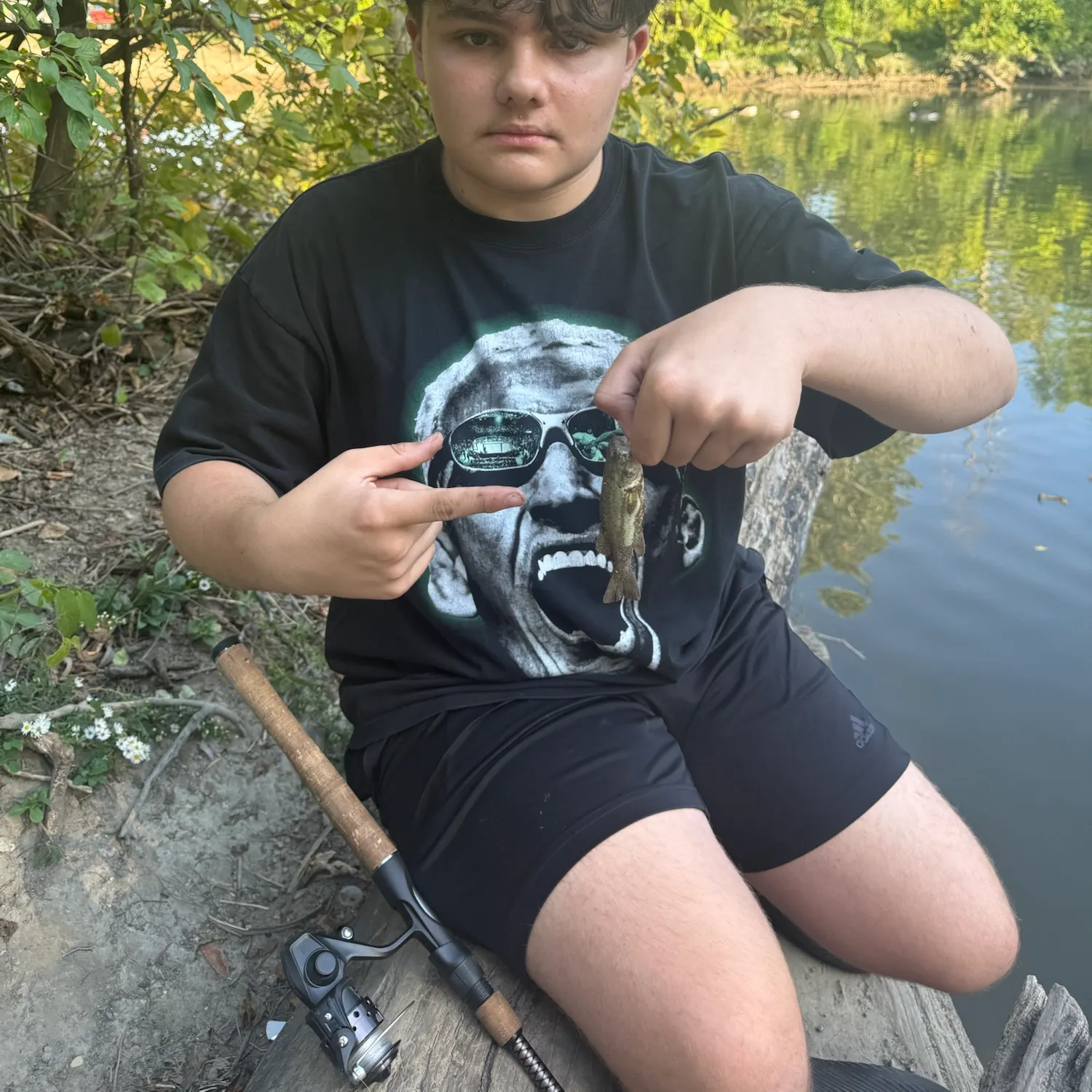 Largemouth bass caught on Fishbrain