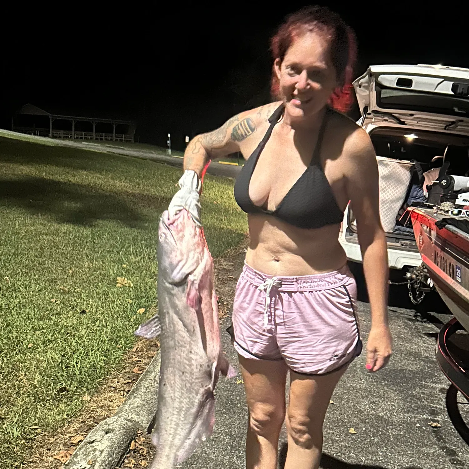 Blue catfish caught on Fishbrain