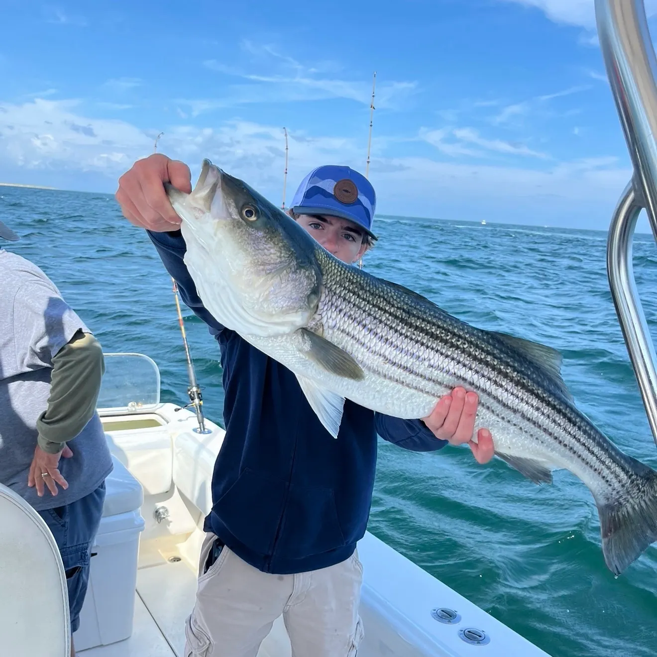 Striped bass caught on Fishbrain