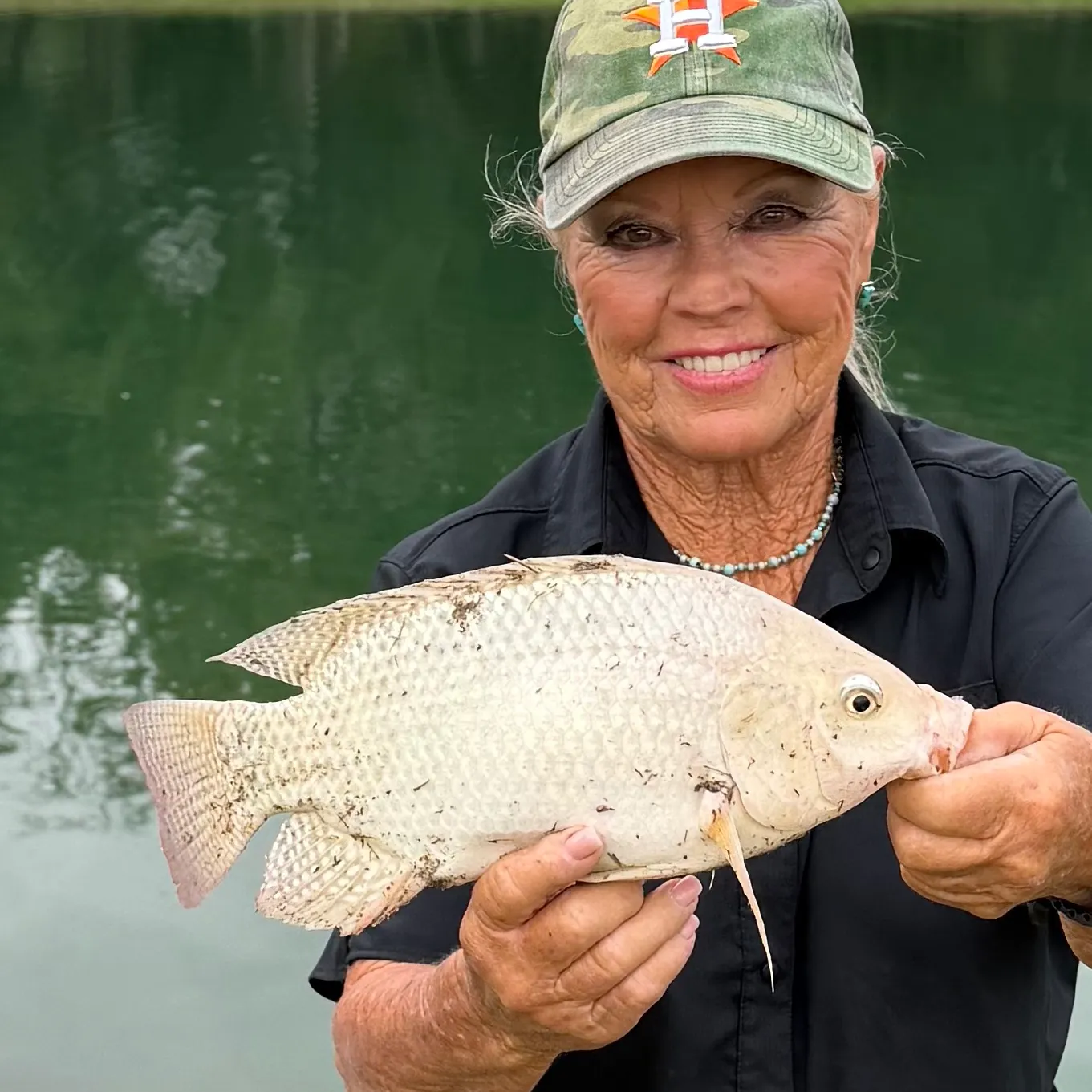 Nile tilapia caught on Fishbrain