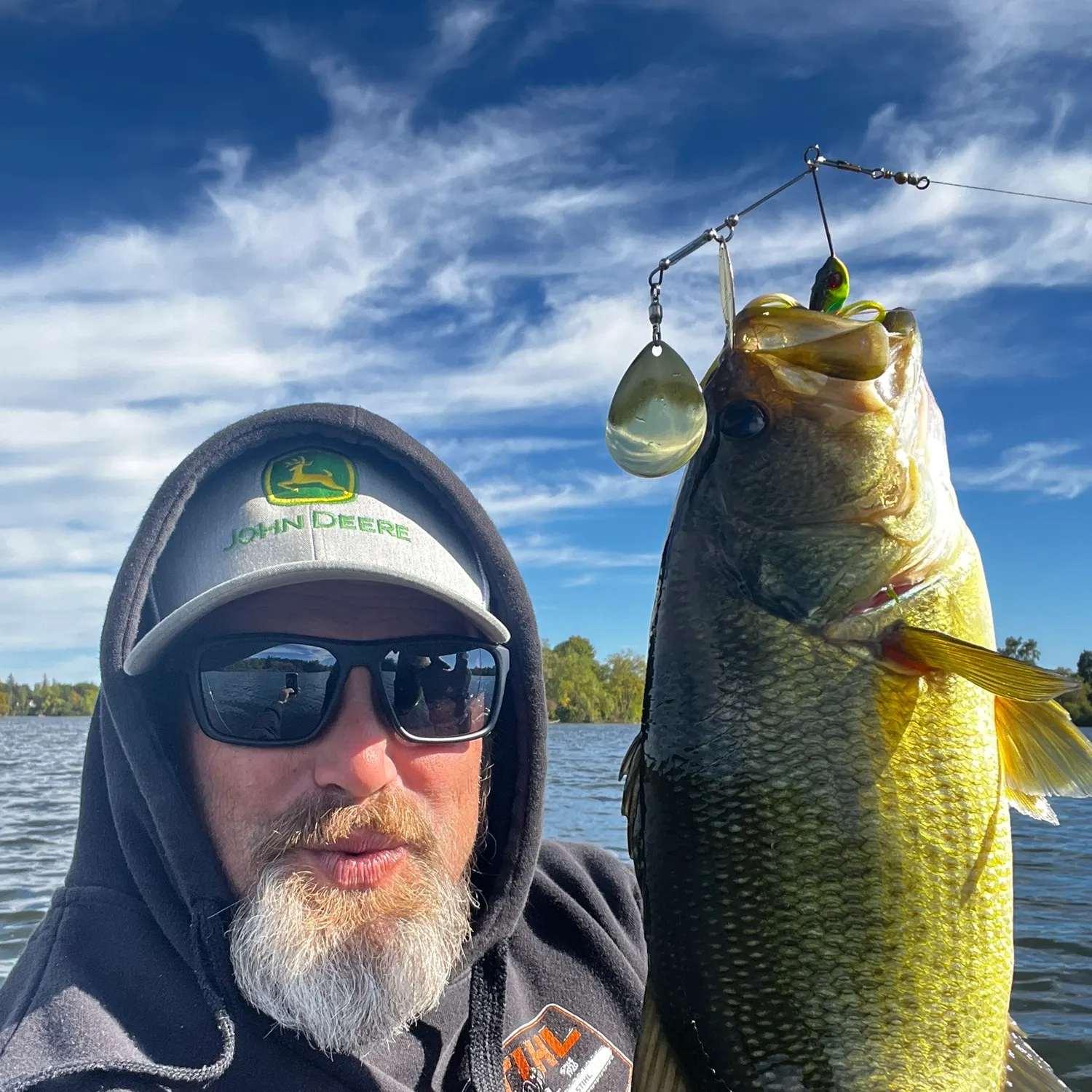 Largemouth bass caught on Fishbrain
