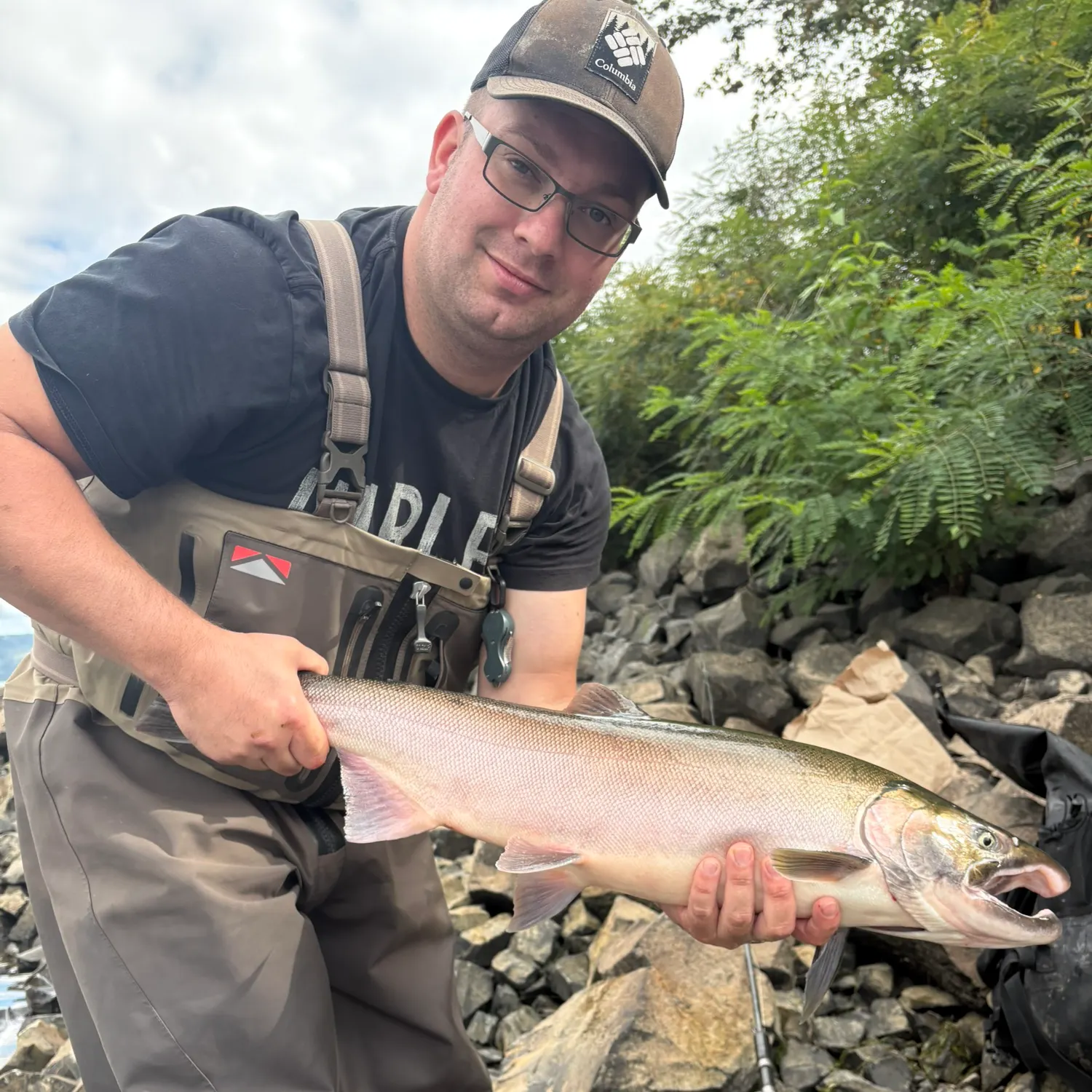 Coho salmon caught on Fishbrain