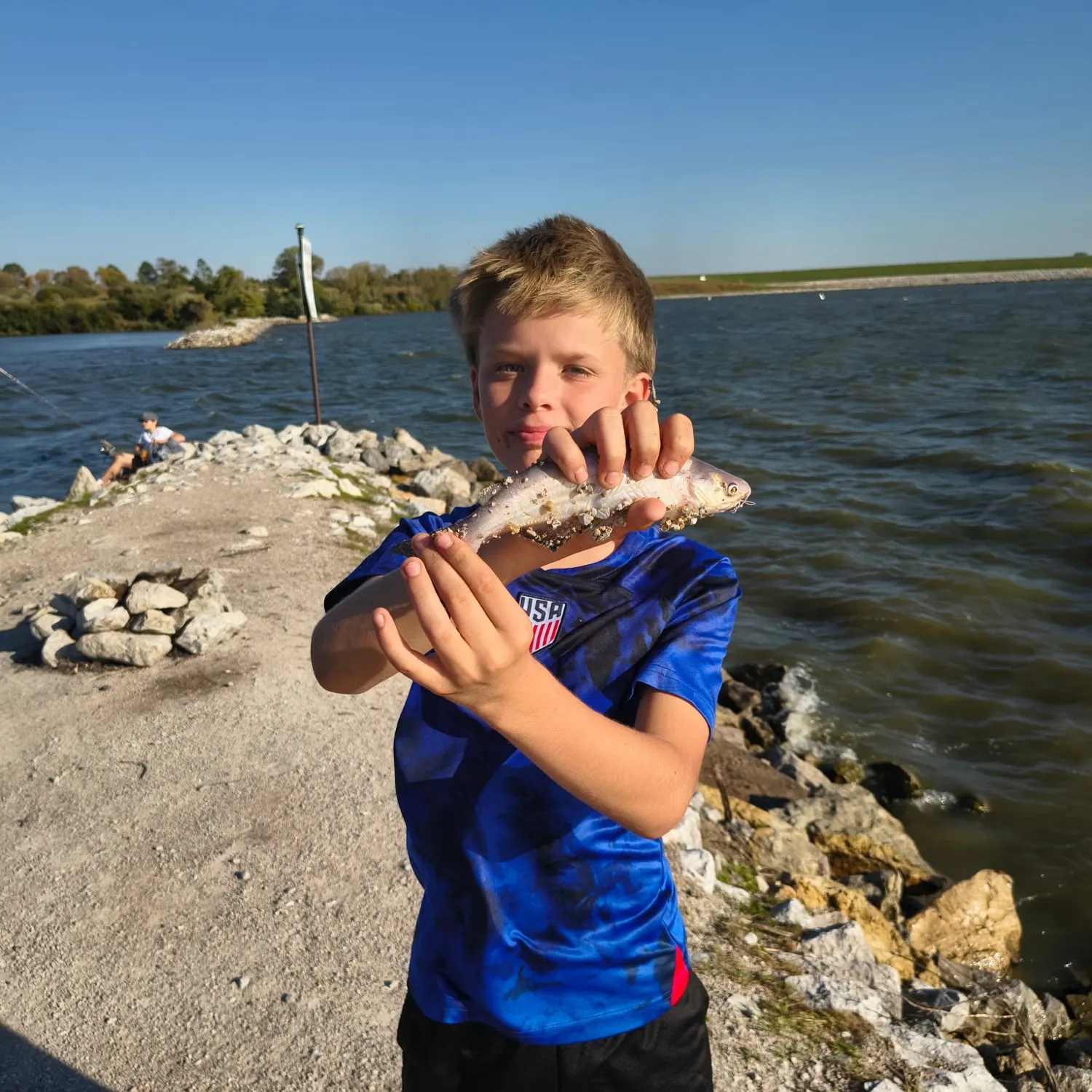 Blue catfish caught on Fishbrain