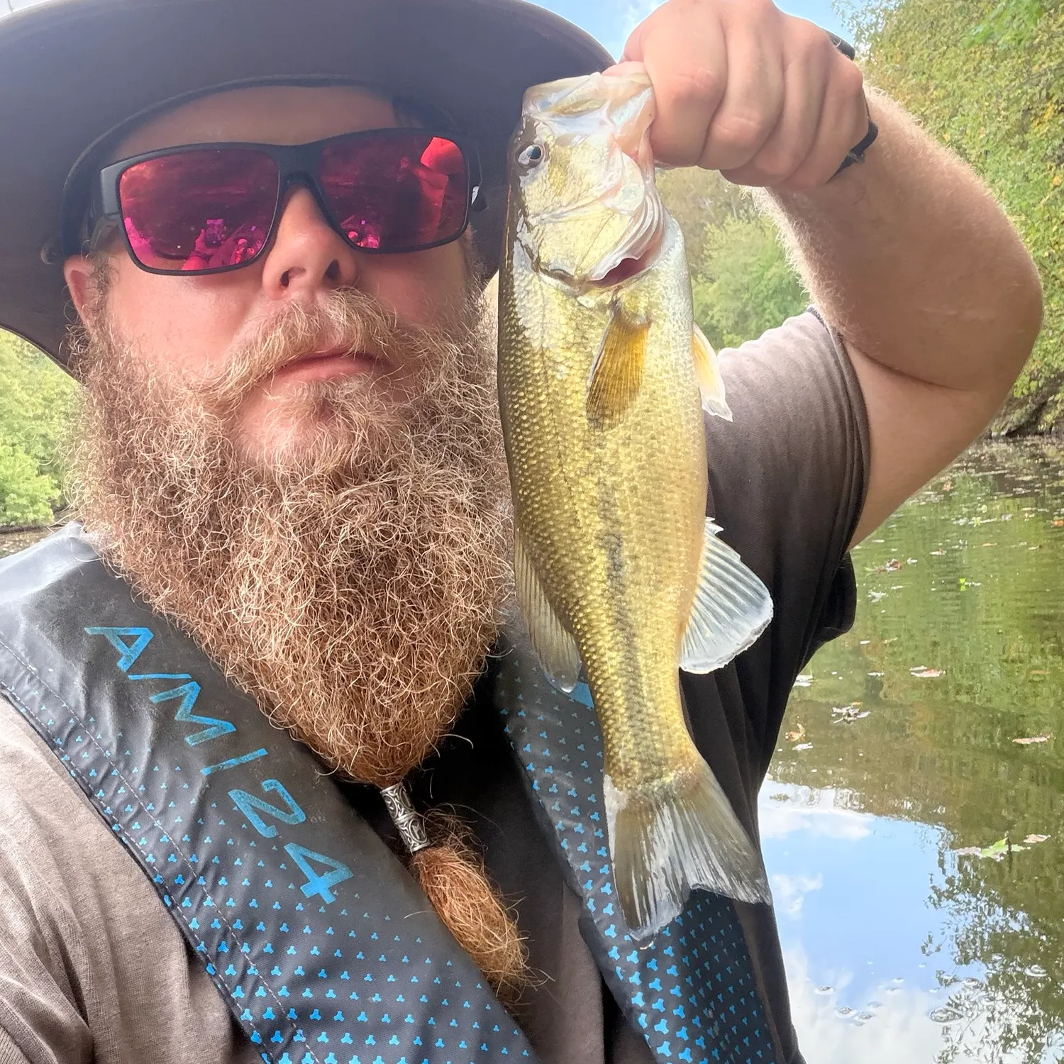 Largemouth bass caught on Fishbrain
