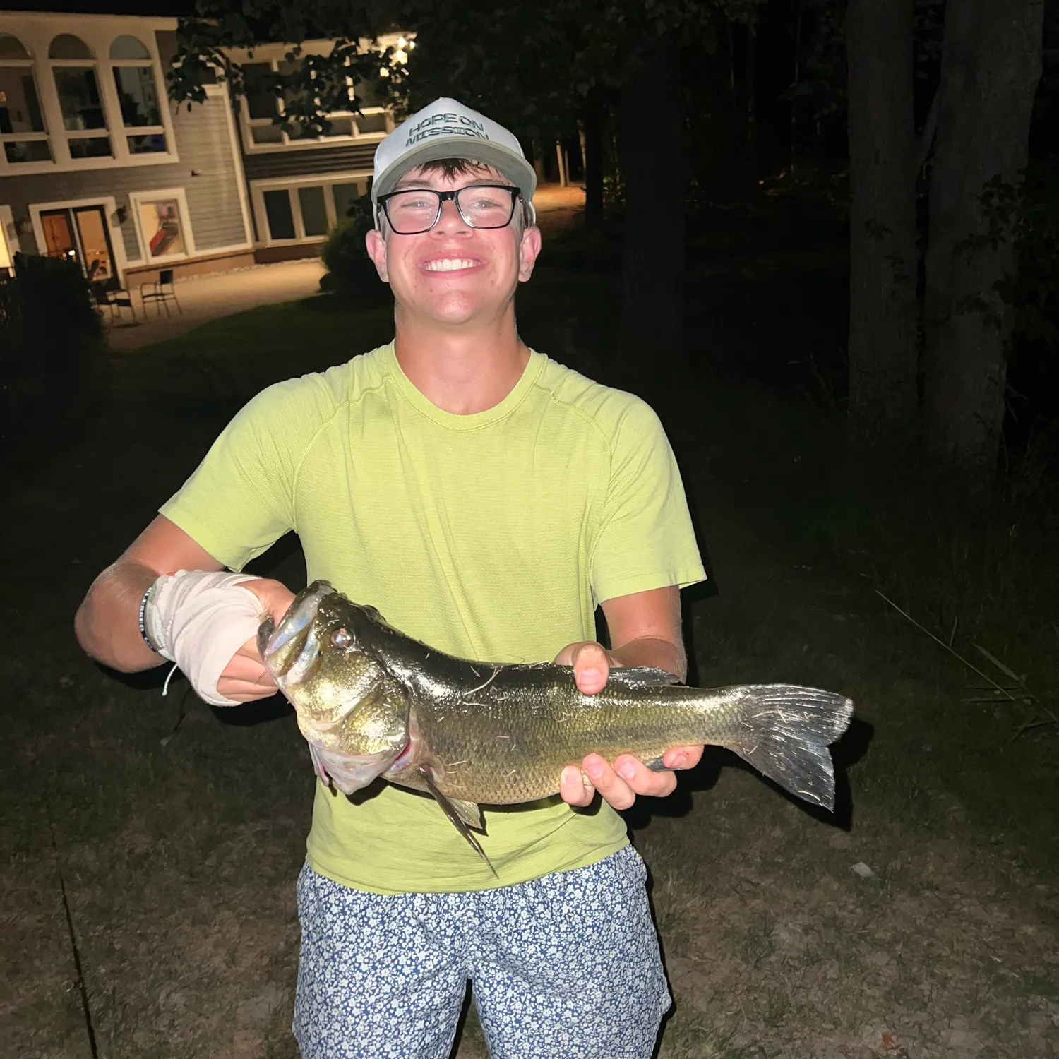 Largemouth bass caught on Fishbrain