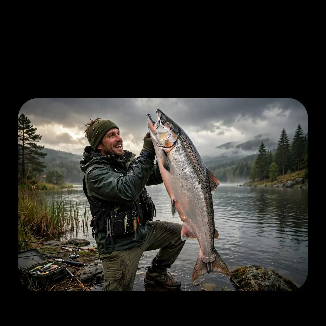 Coho salmon caught on Fishbrain