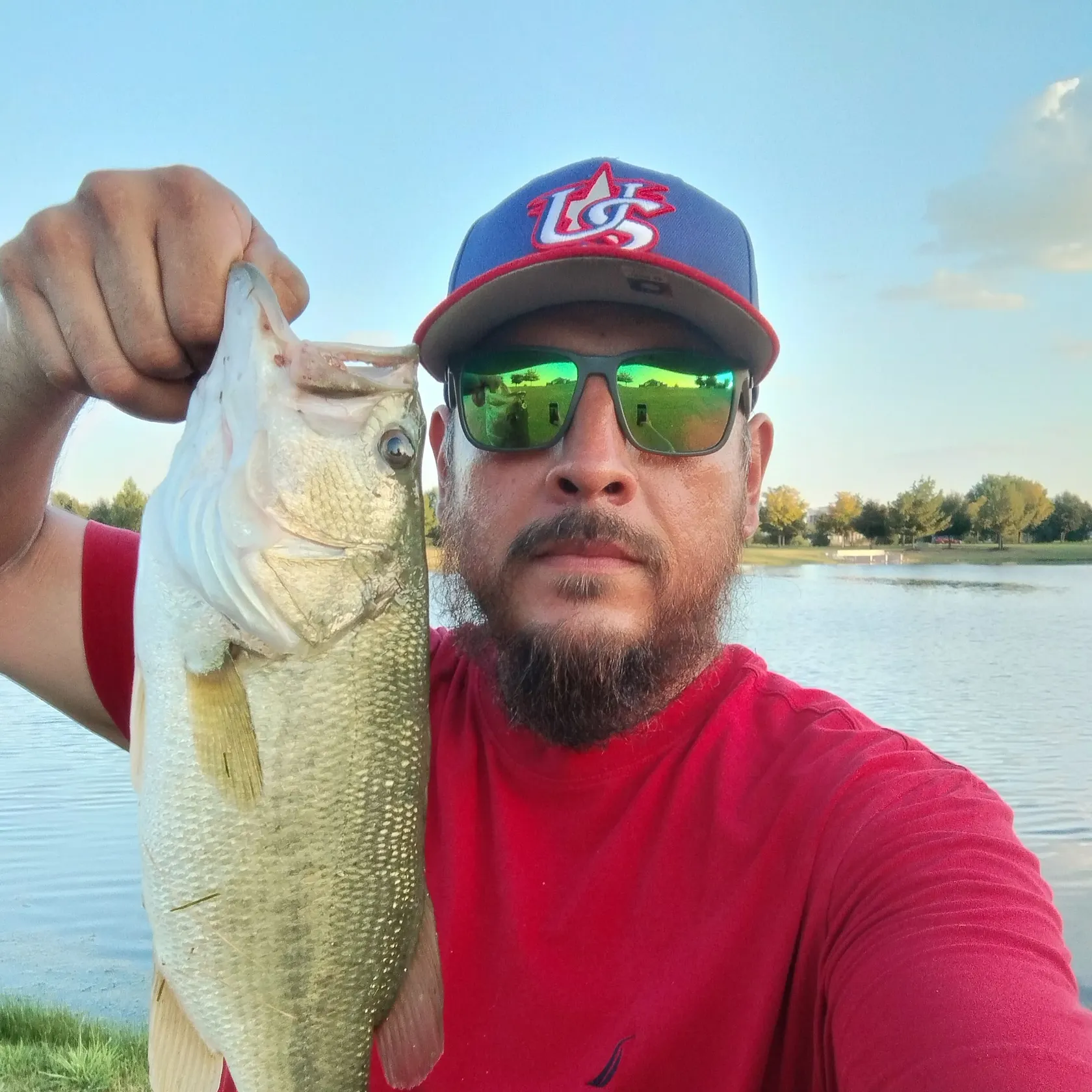 Largemouth bass caught on Fishbrain