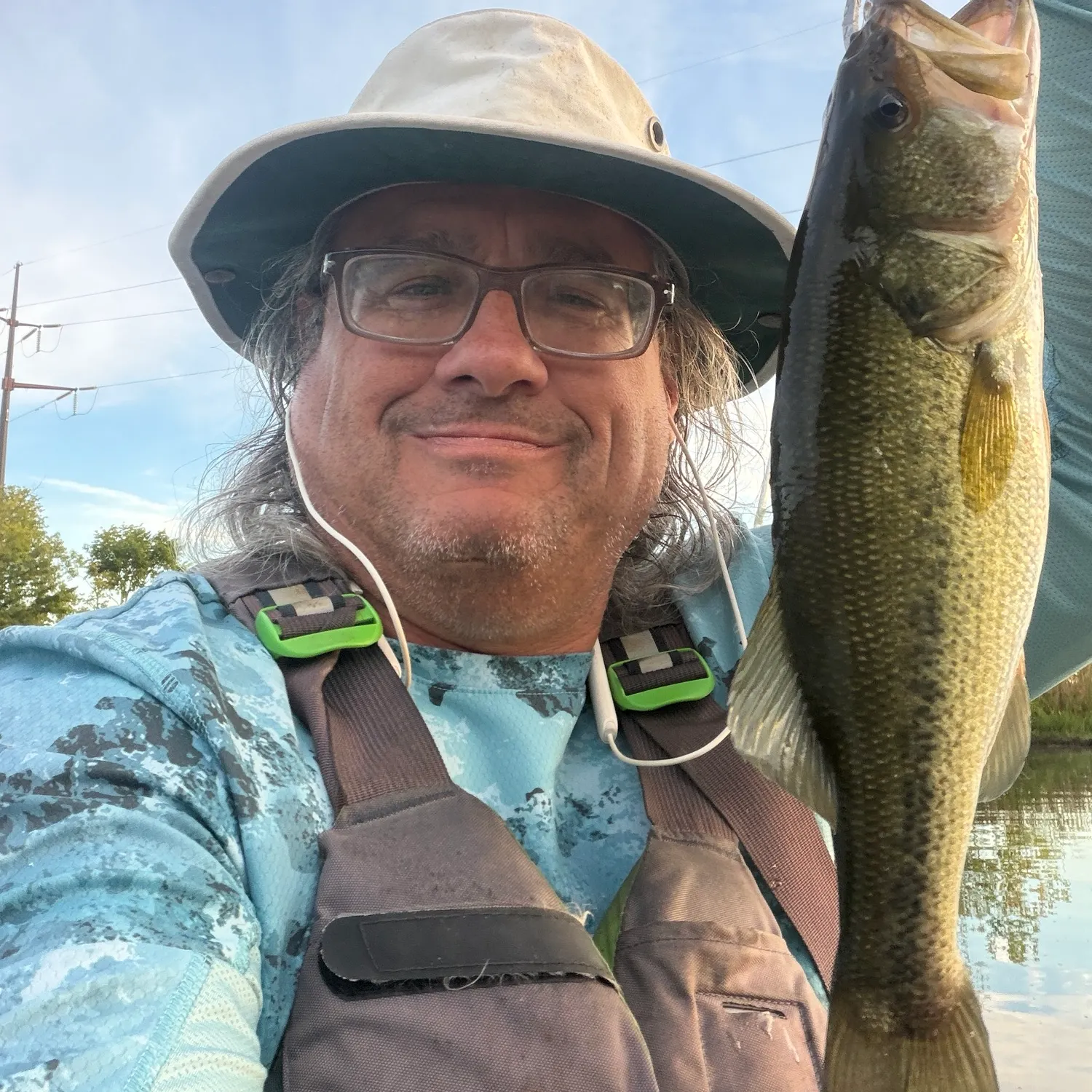 Largemouth bass caught on Fishbrain
