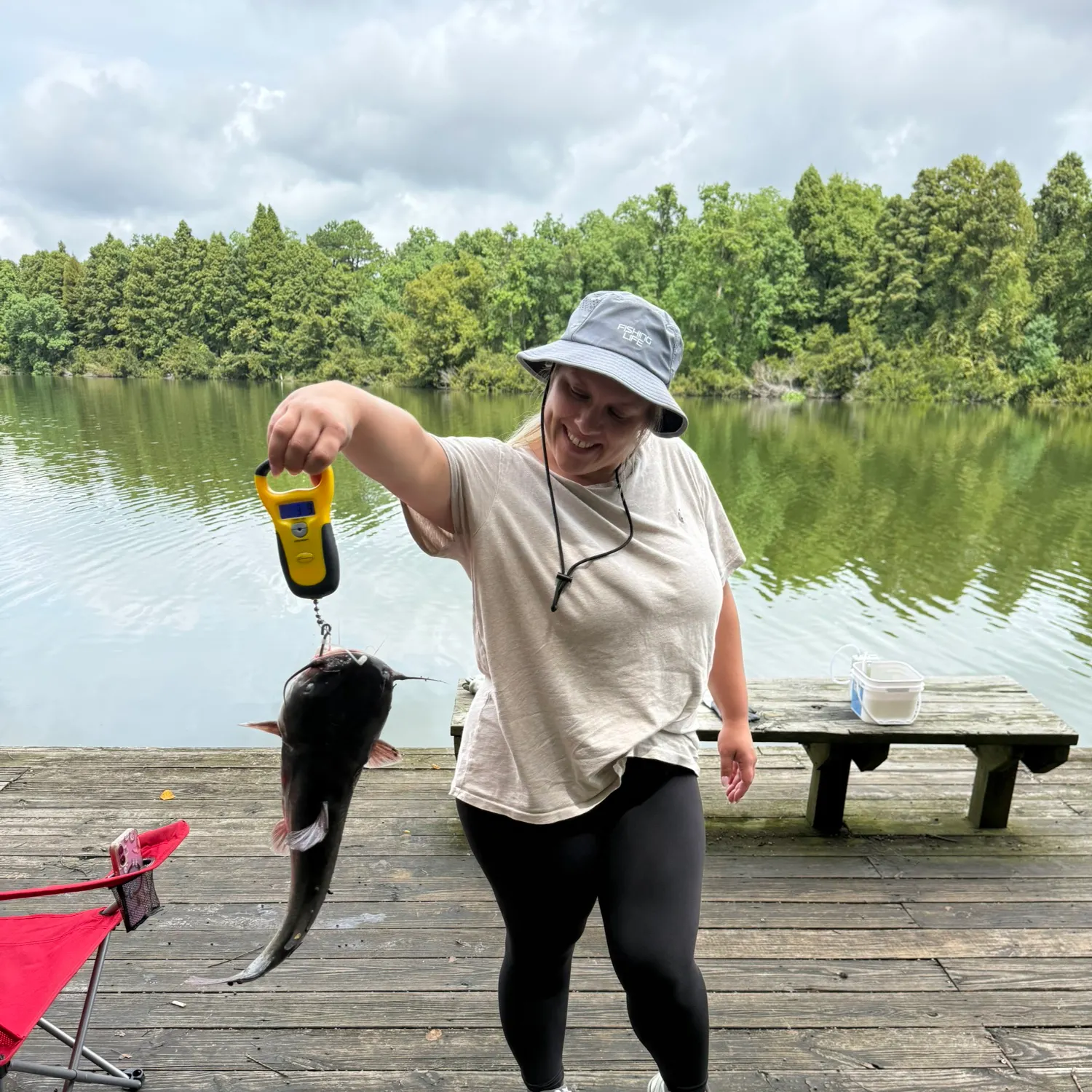 Blue catfish caught on Fishbrain