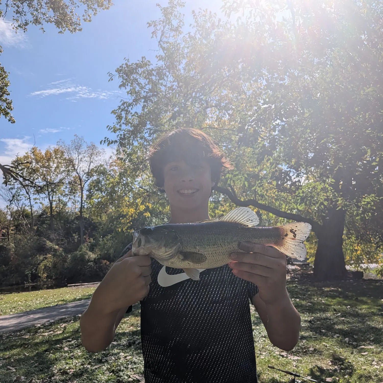 Largemouth bass caught on Fishbrain