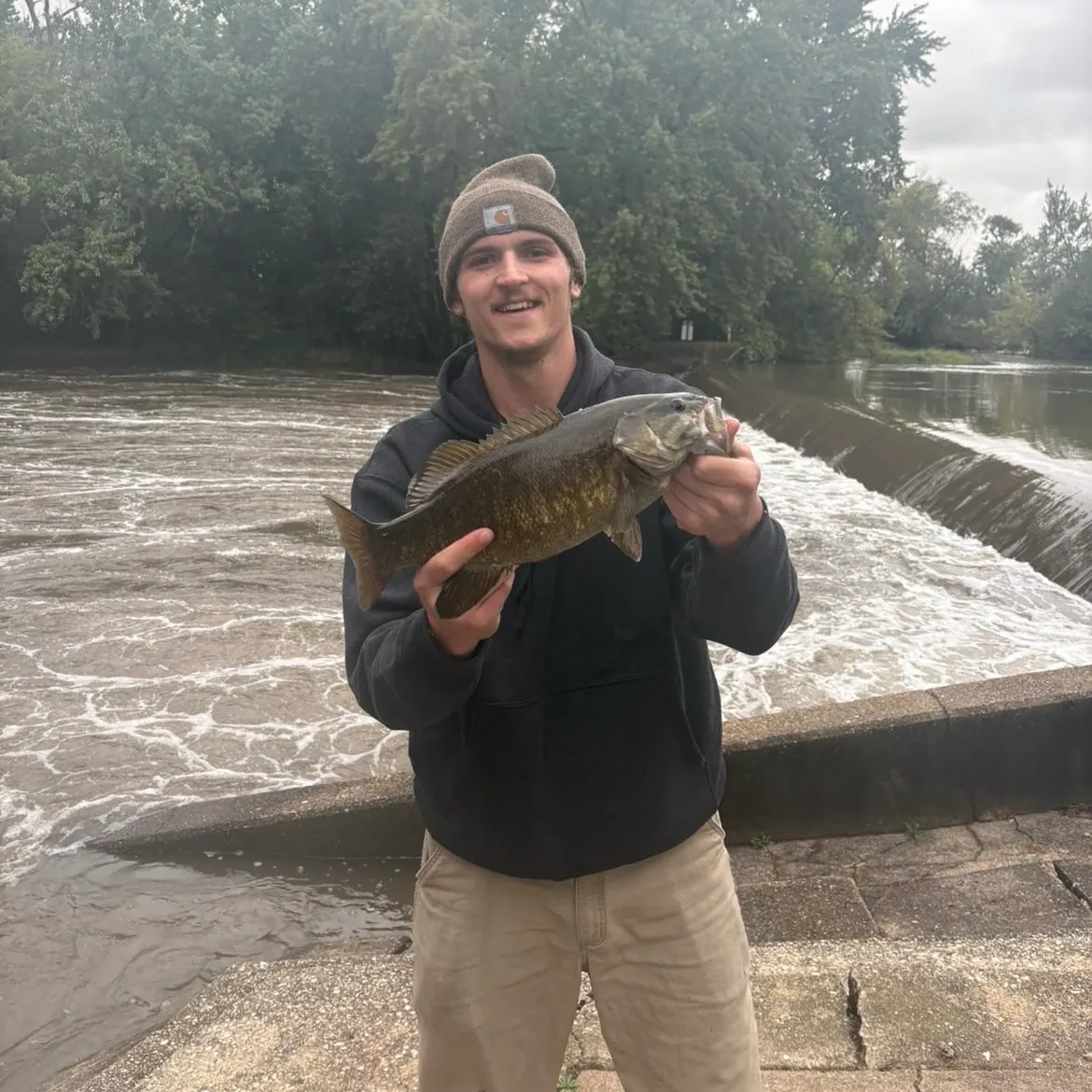 Smallmouth bass caught on Fishbrain
