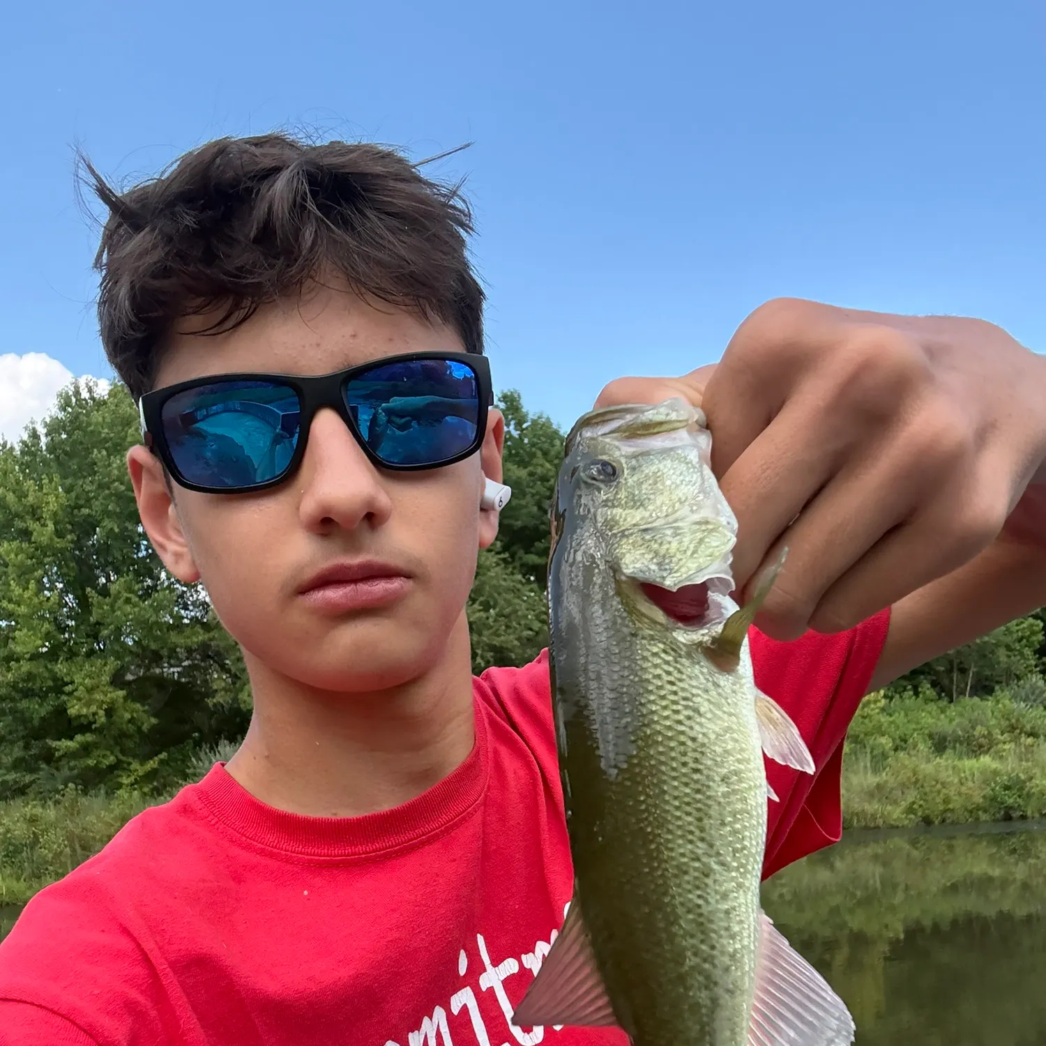 Largemouth bass caught on Fishbrain
