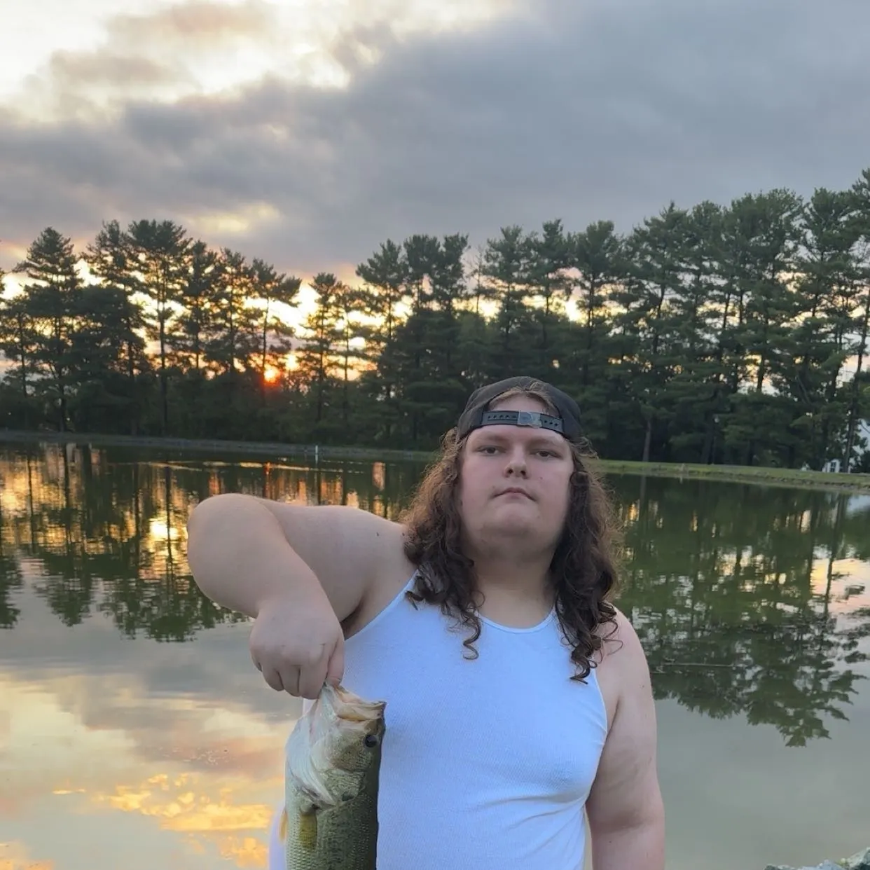 Largemouth bass caught on Fishbrain