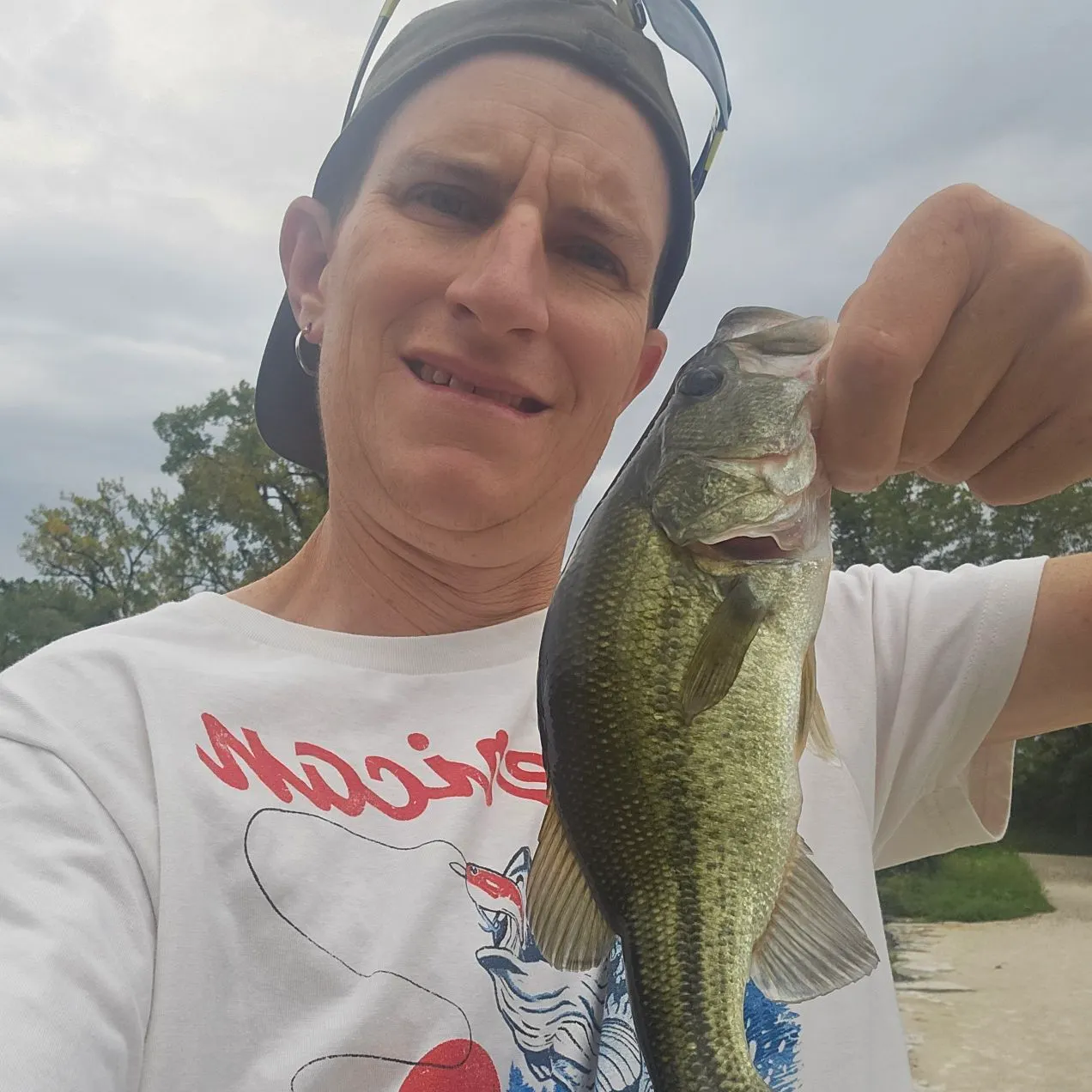 Largemouth bass caught on Fishbrain