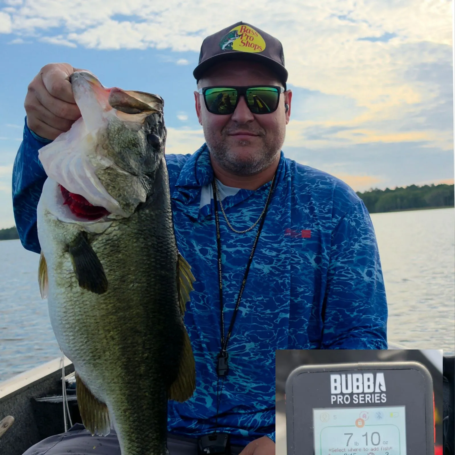 Largemouth bass caught on Fishbrain