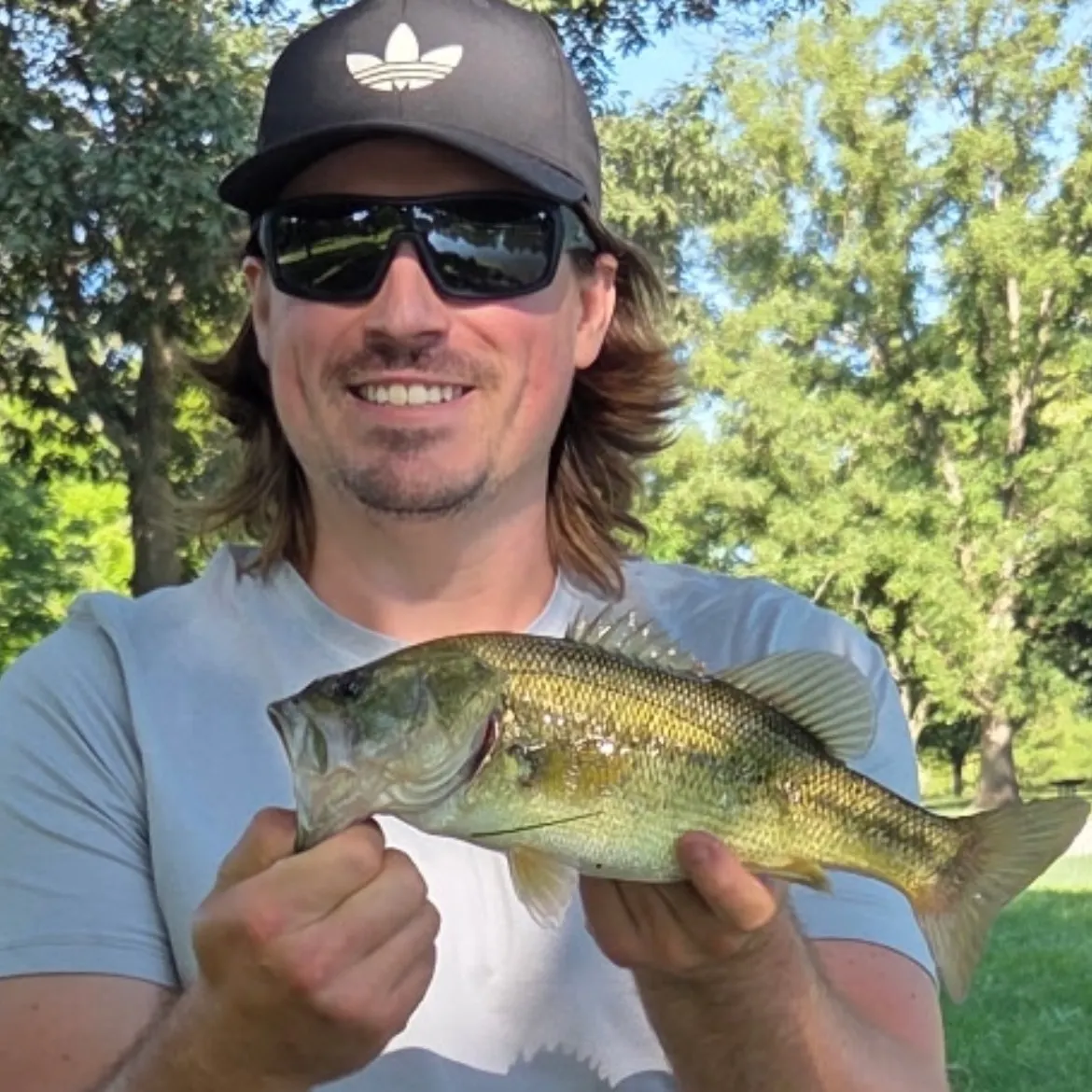 Largemouth bass caught on Fishbrain