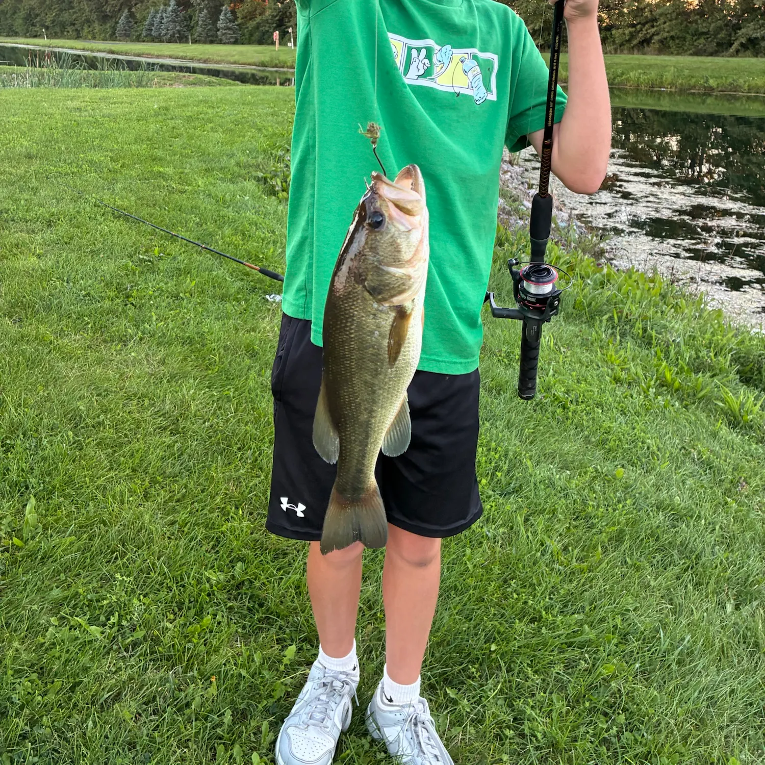 Largemouth bass caught on Fishbrain
