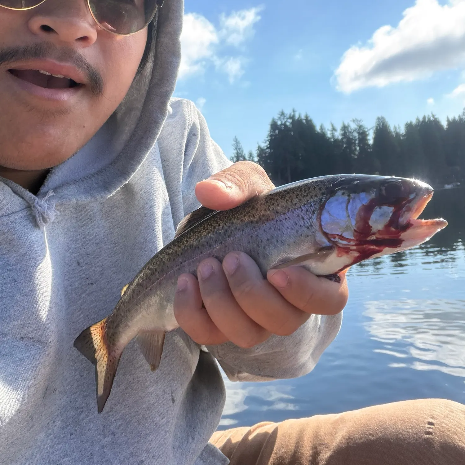 Rainbow trout caught on Fishbrain