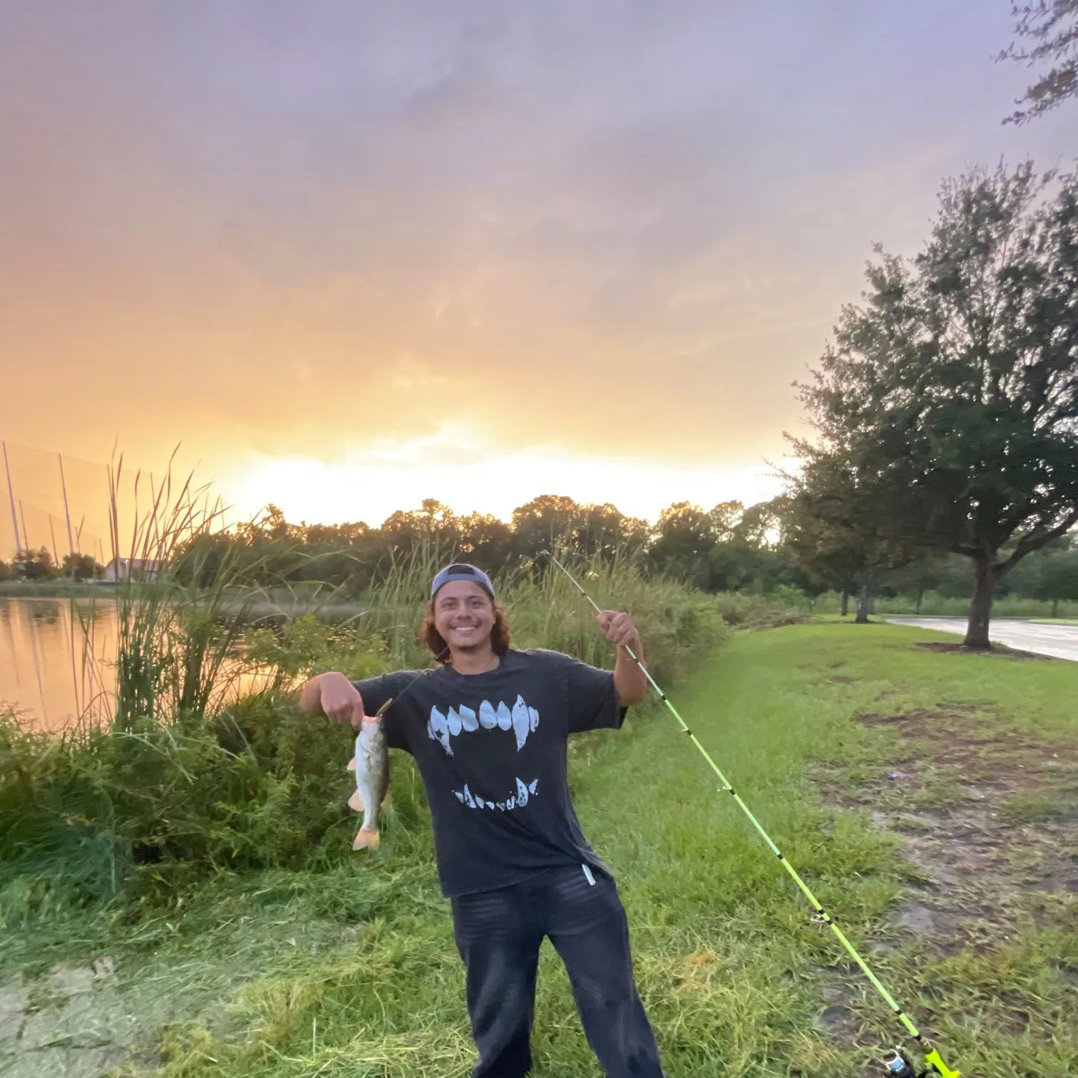 Largemouth bass caught on Fishbrain