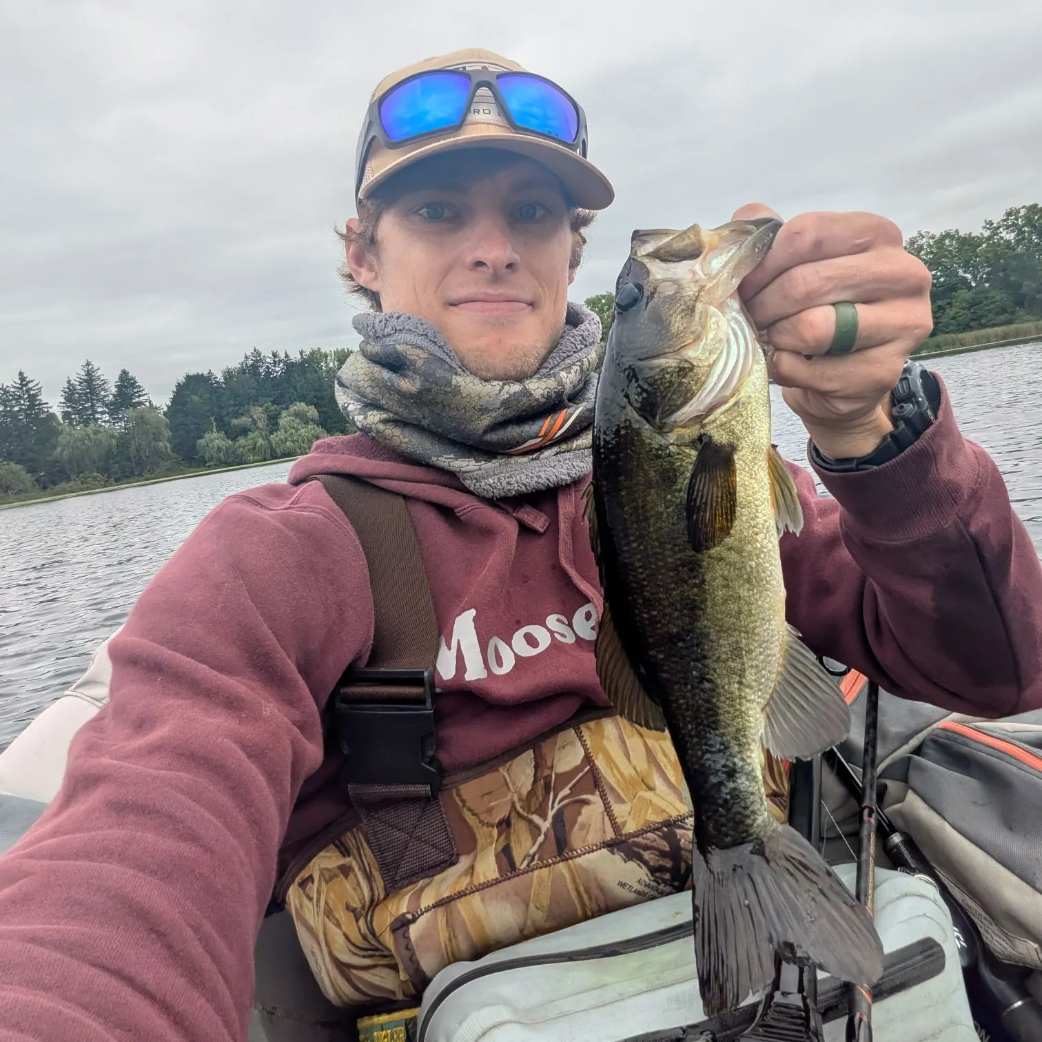 Largemouth bass caught on Fishbrain
