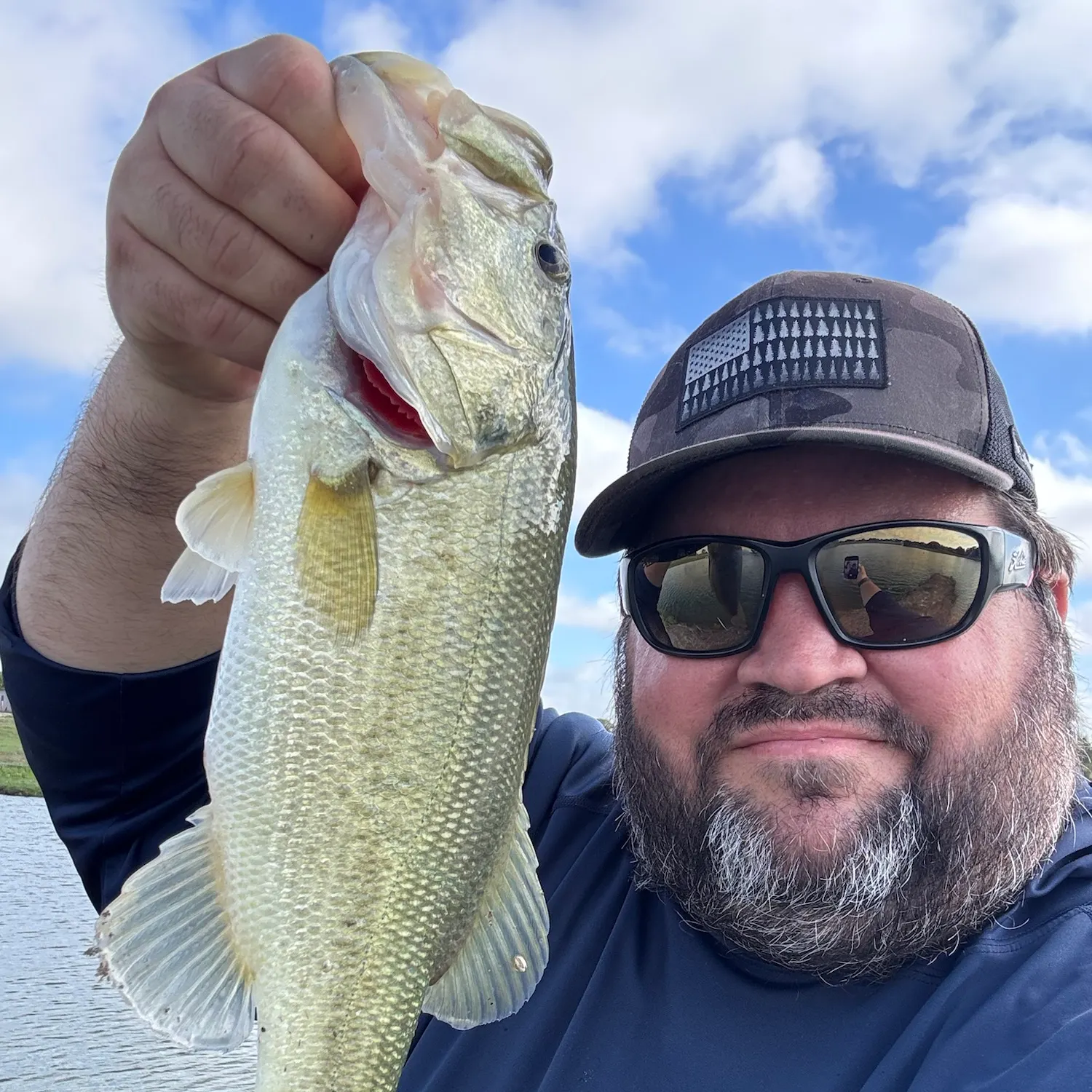 Largemouth bass caught on Fishbrain