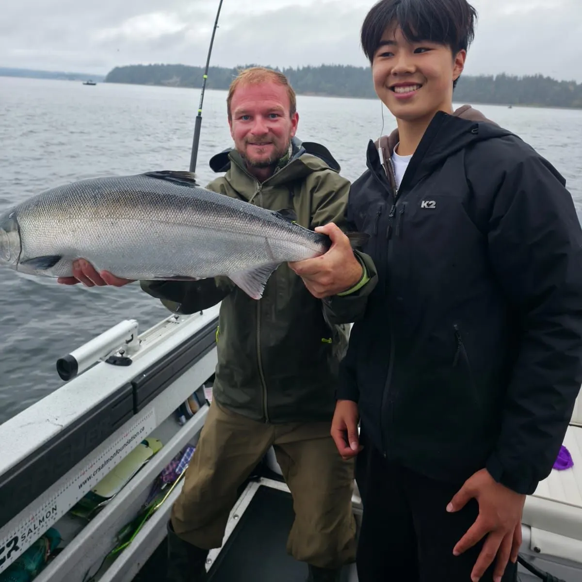Coho salmon caught on Fishbrain