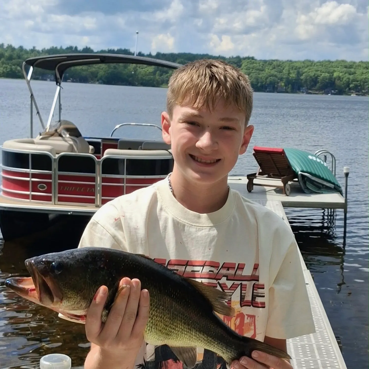 Largemouth bass caught on Fishbrain