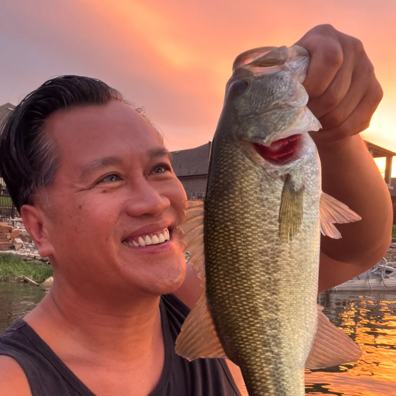Largemouth bass caught on Fishbrain