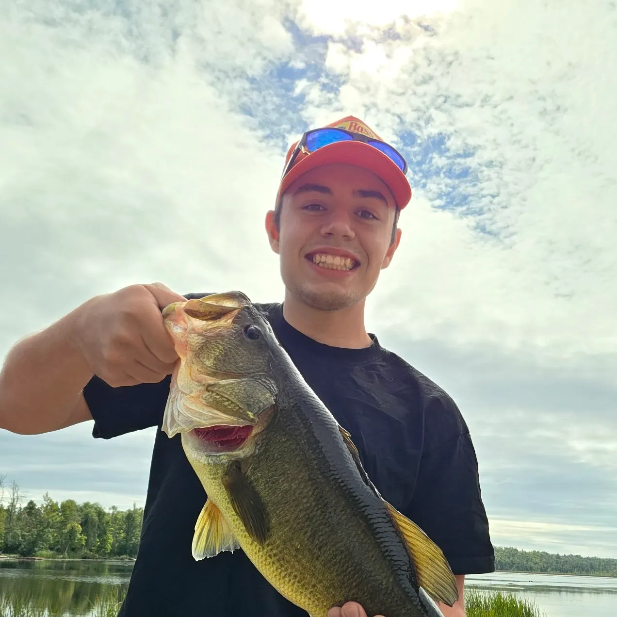 Largemouth bass caught on Fishbrain