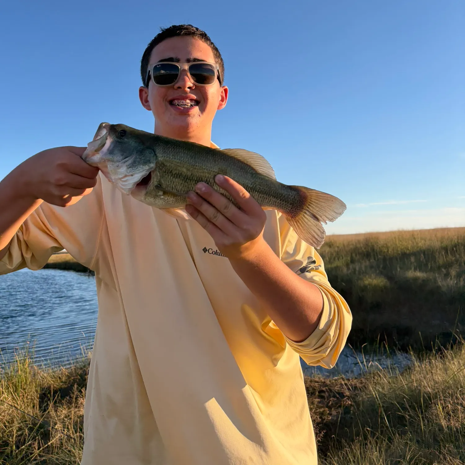Largemouth bass caught on Fishbrain