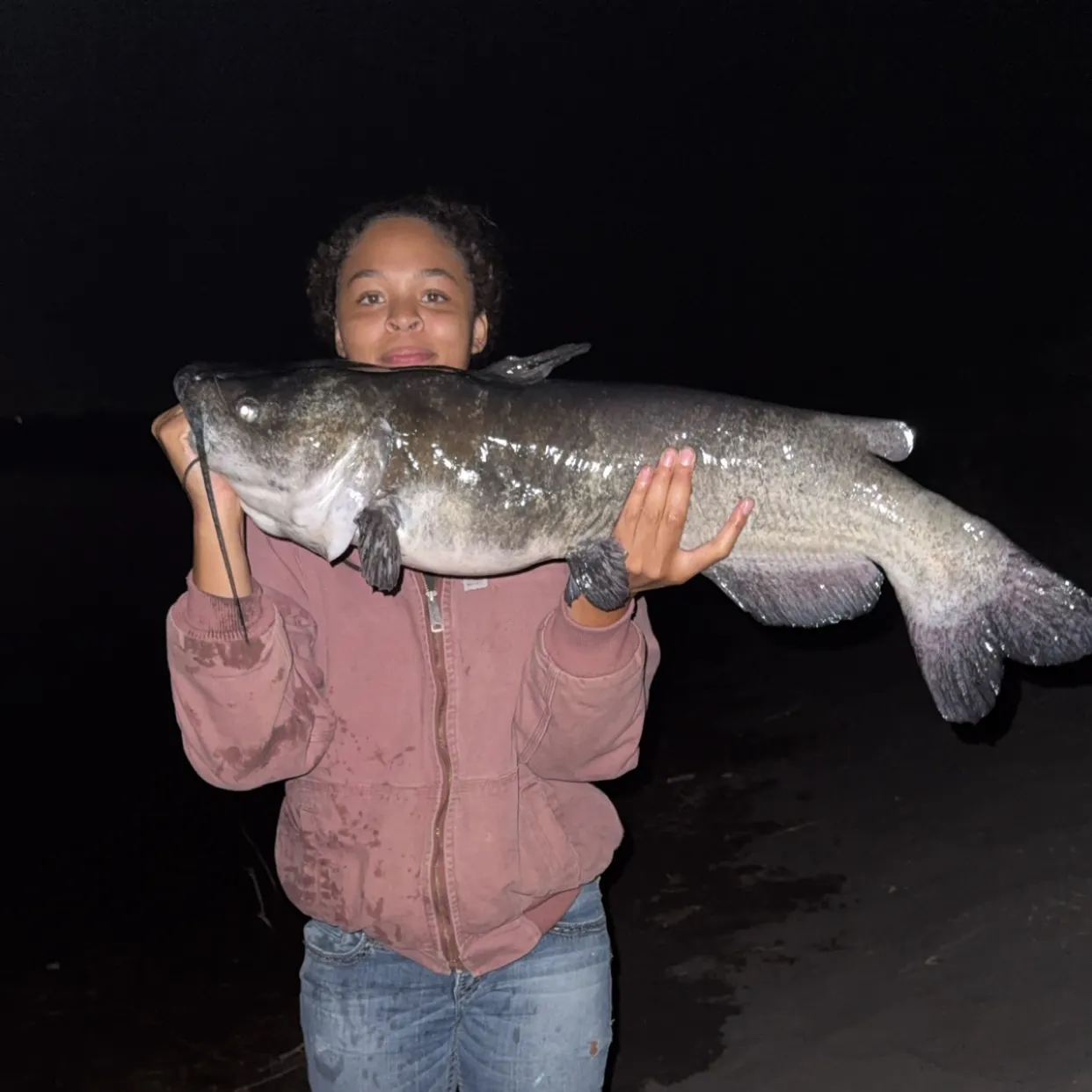 Channel catfish caught on Fishbrain